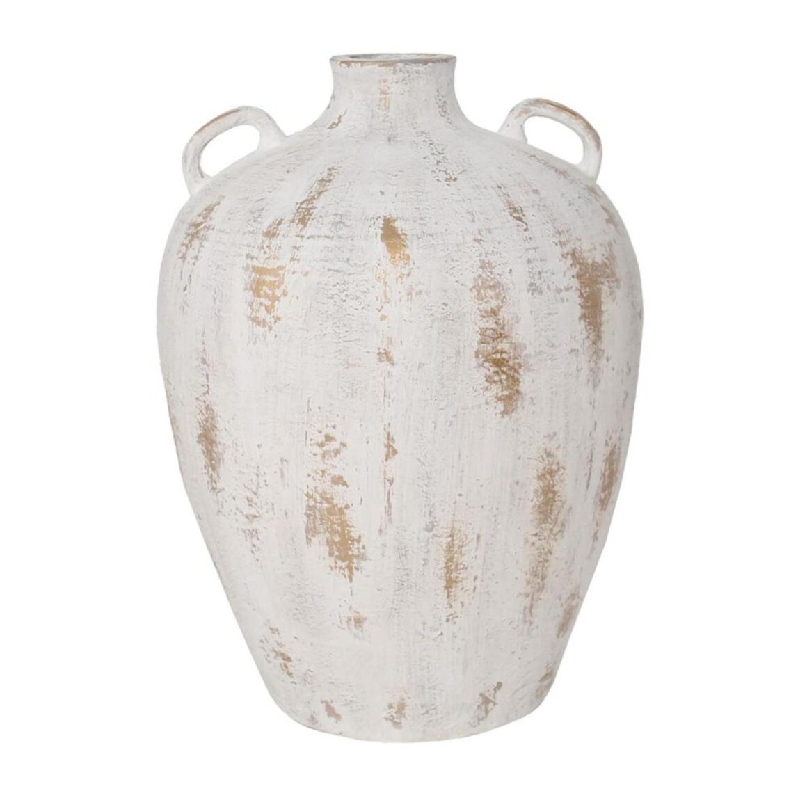 KEA VASE GOLD WHITE