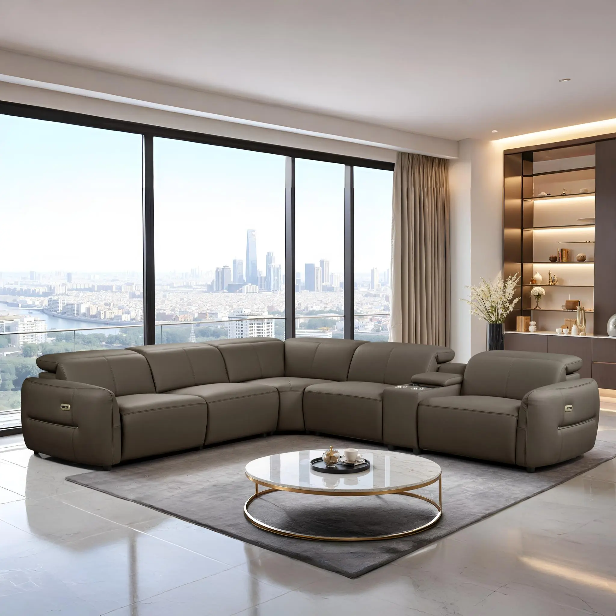 SOLEDAD Electric Recliner Corner Sofa