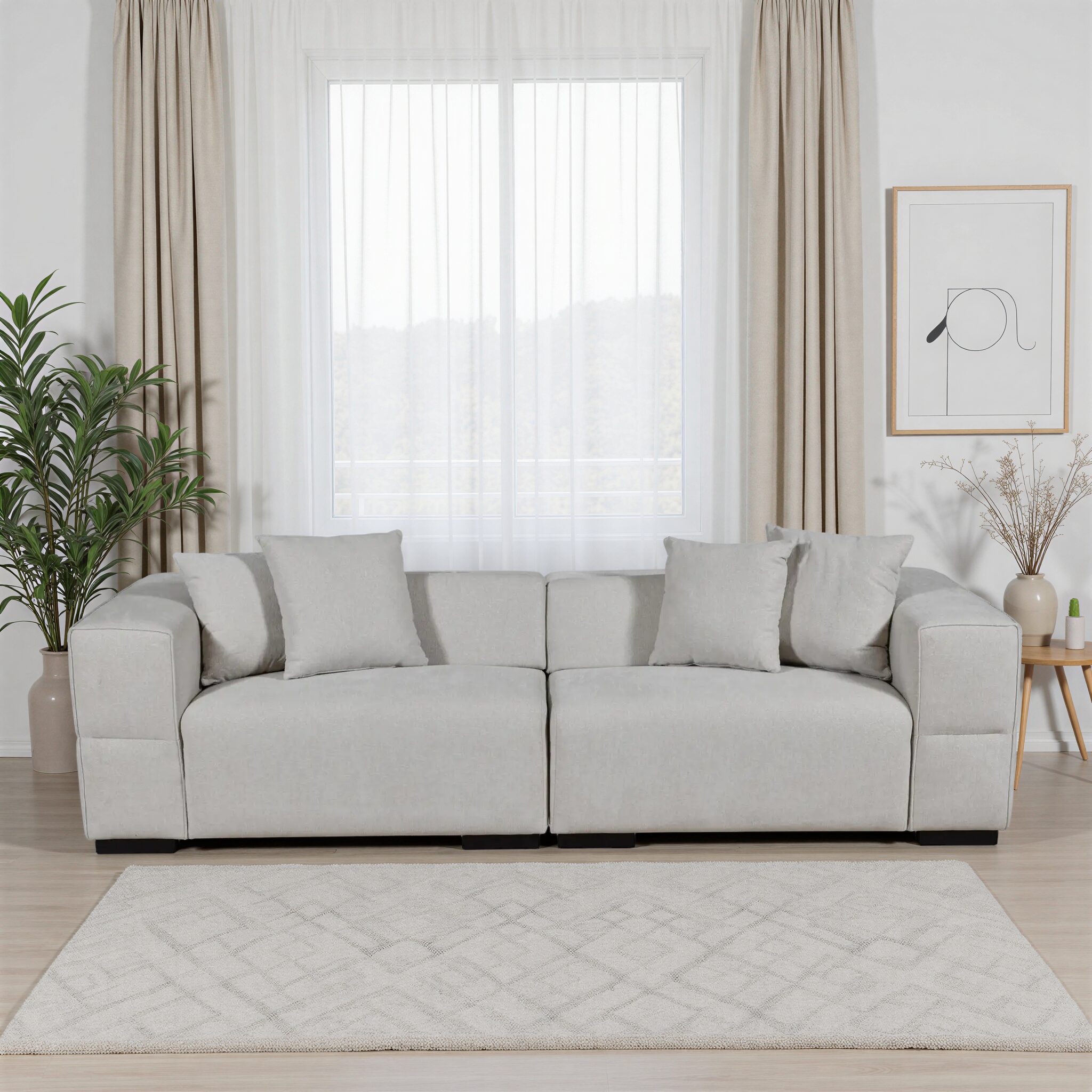 LAVINA modern fabric sofa
