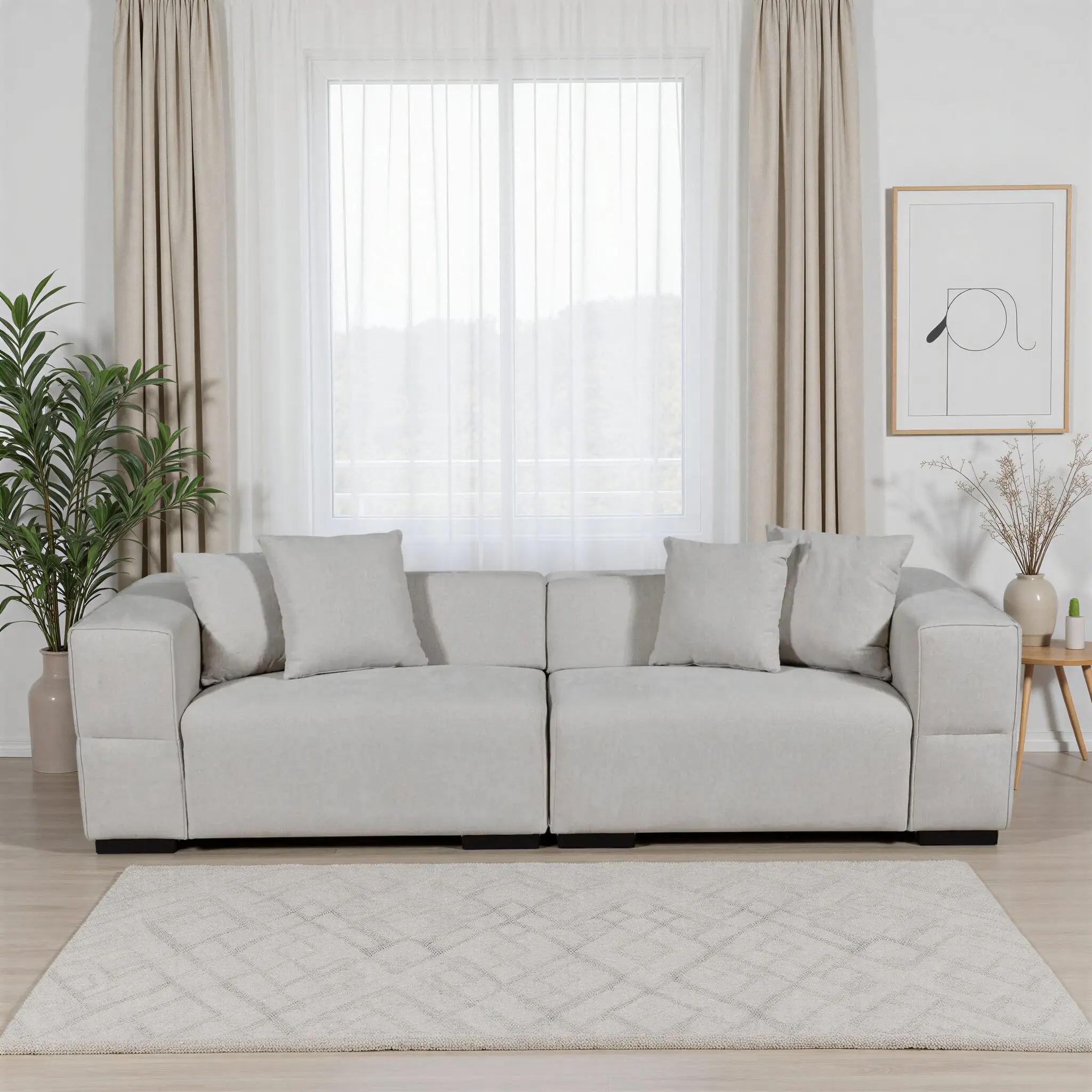 LAVINA modern fabric sofa