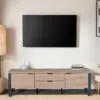 WAGONY Oak Finish TV Stand
