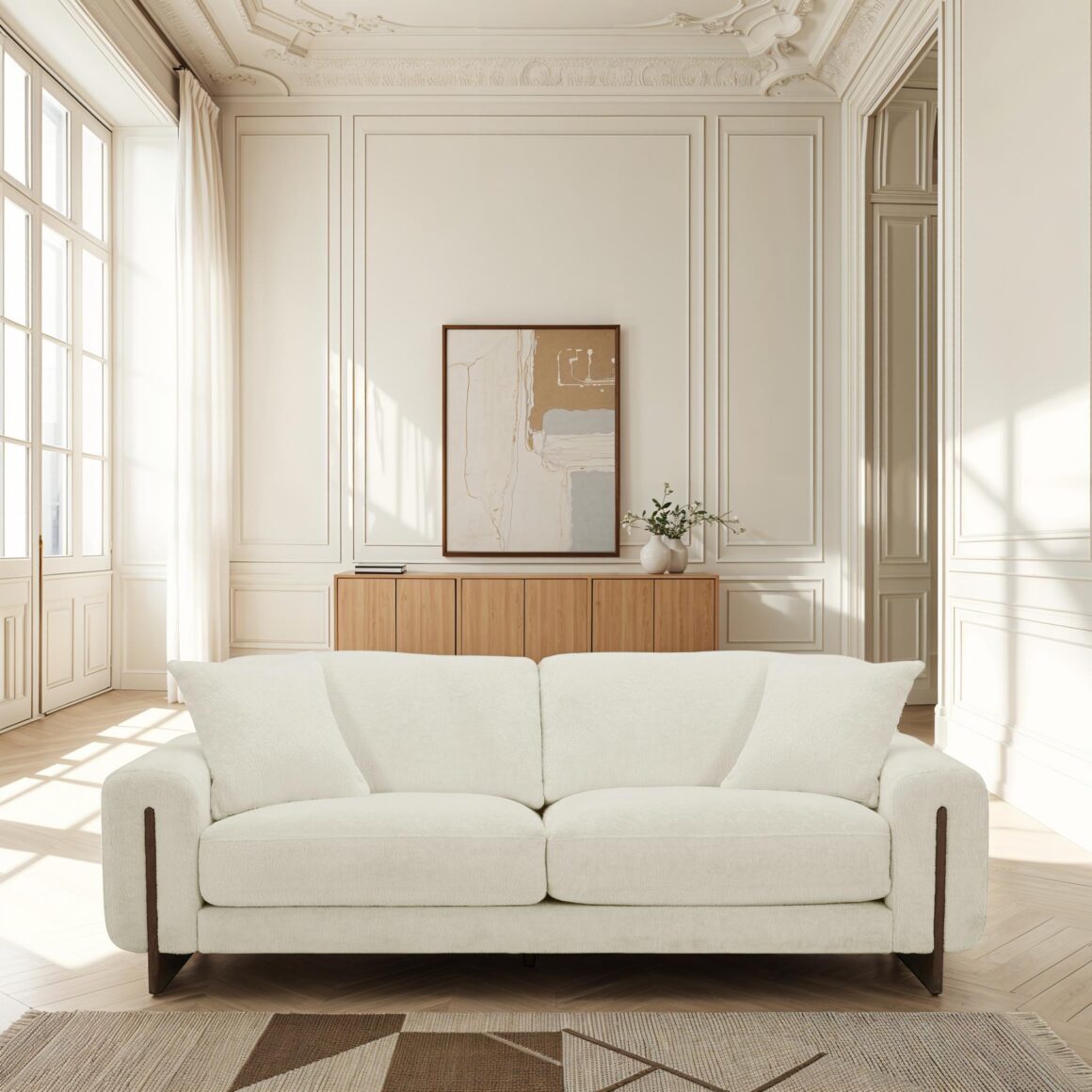 MORGANA fabric sofa in beige