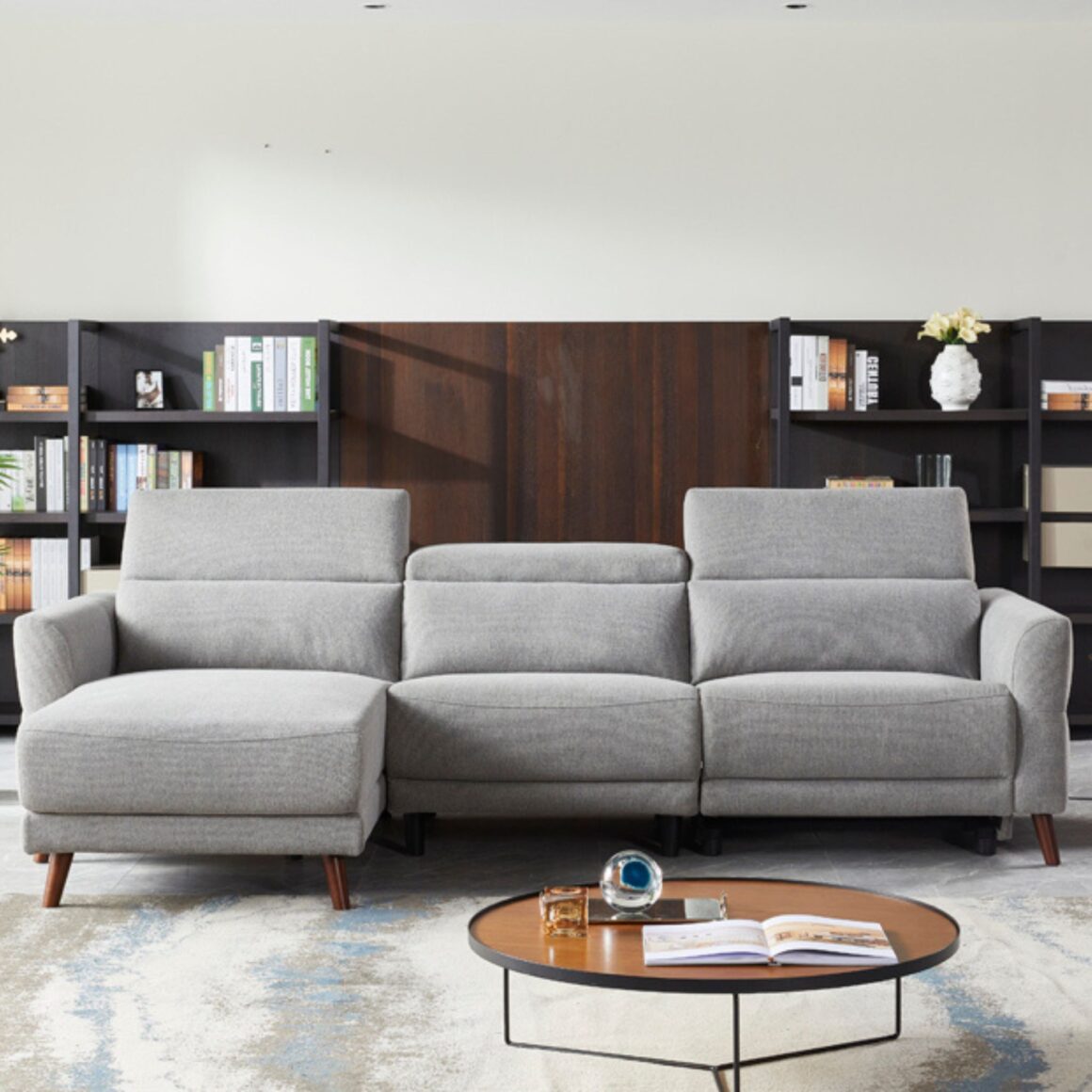 VAKAY Electric Recliner Corner Sofa