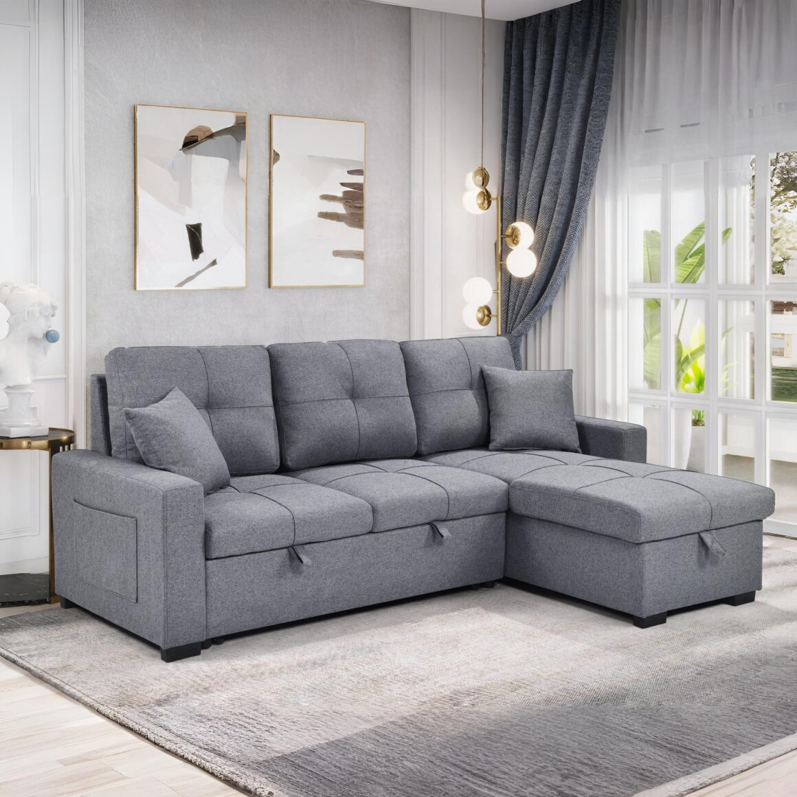 JAZA Sofa Bed with Storage