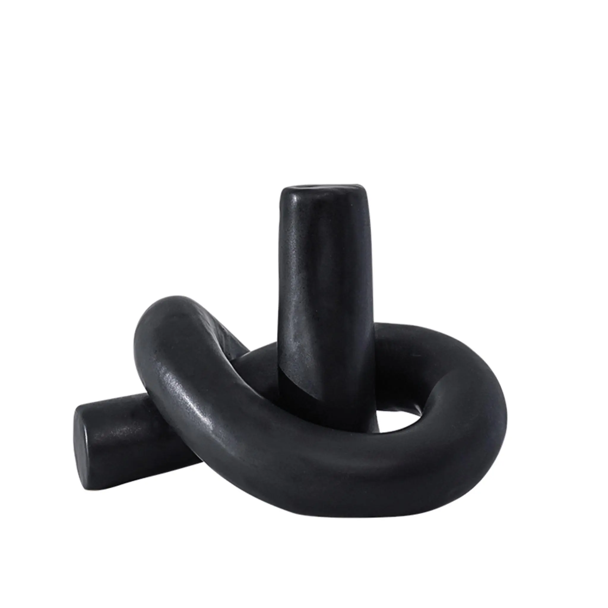 BLACK TREE KNOT ORNAMENT-B