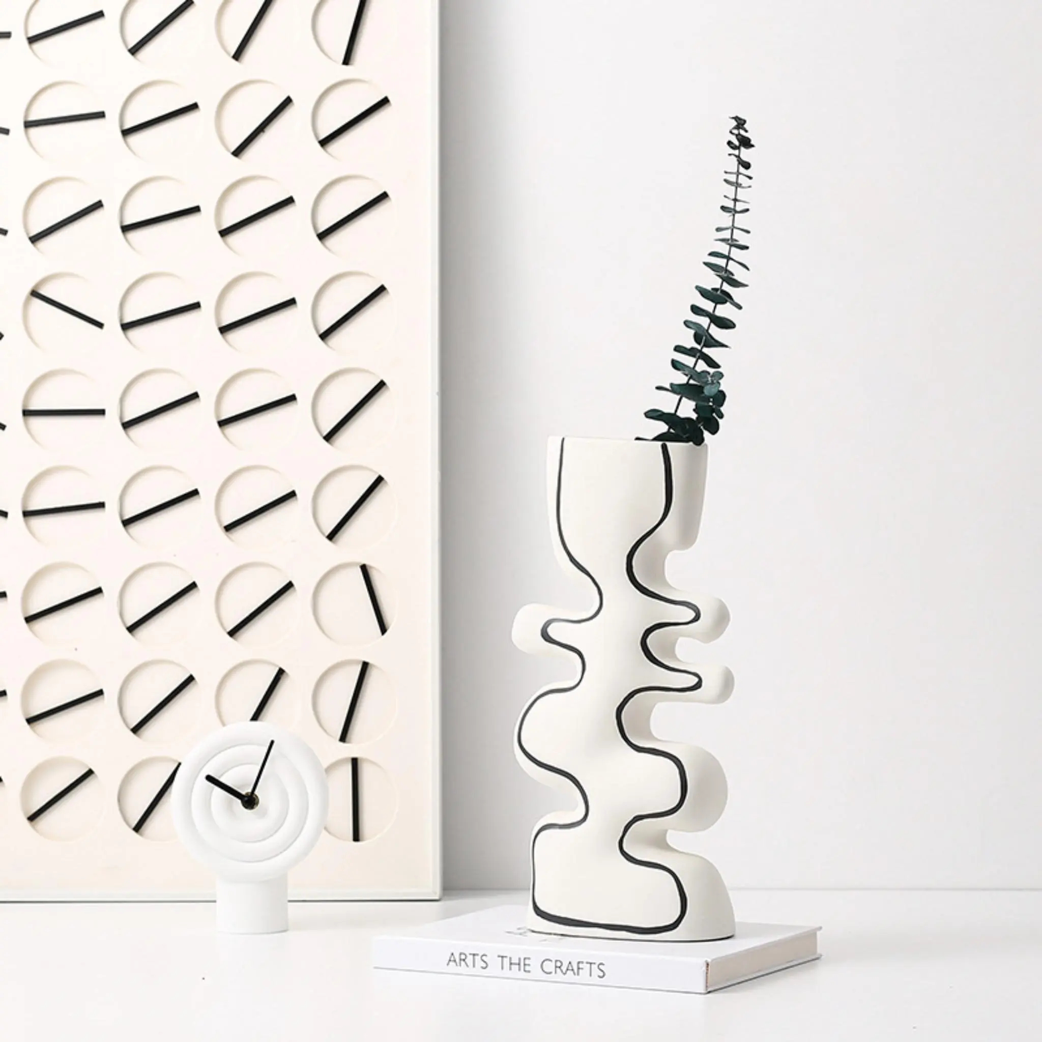 HAND-PAINTED WAVE BOTTLE A