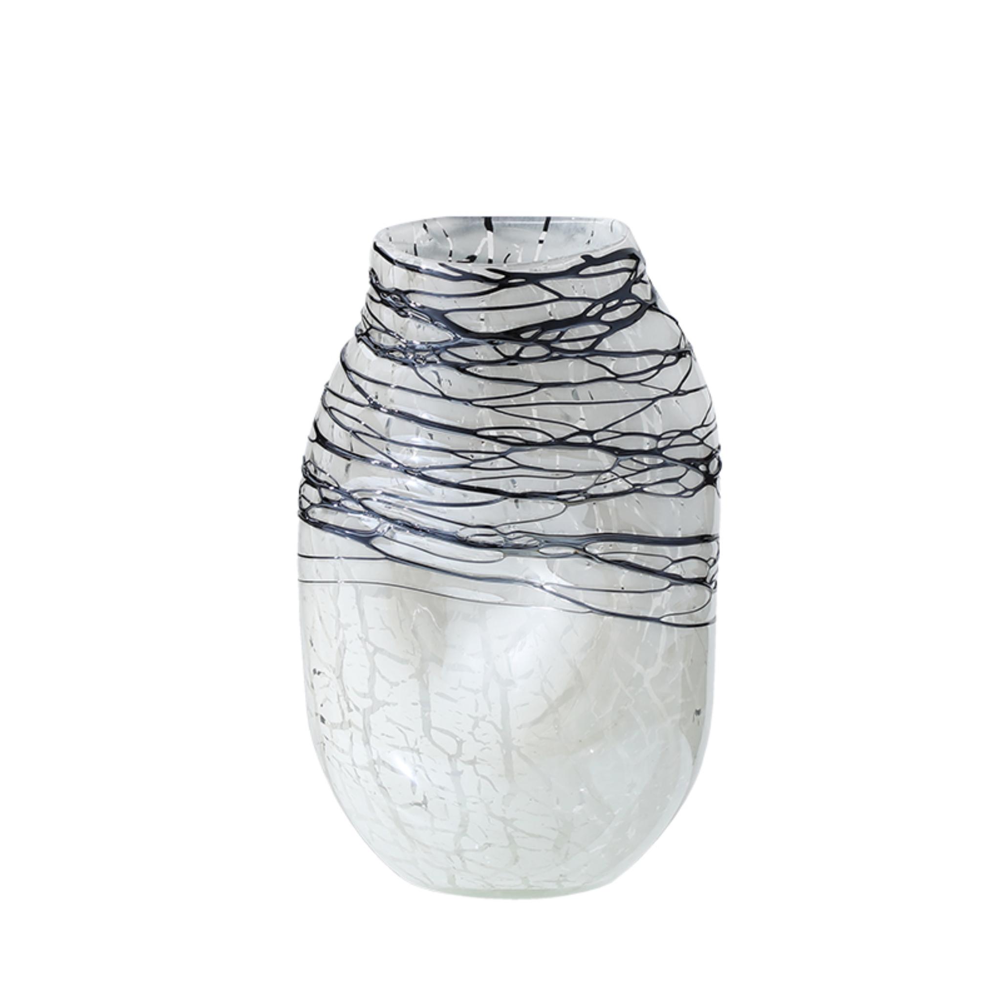 BLACK COIL VASE A