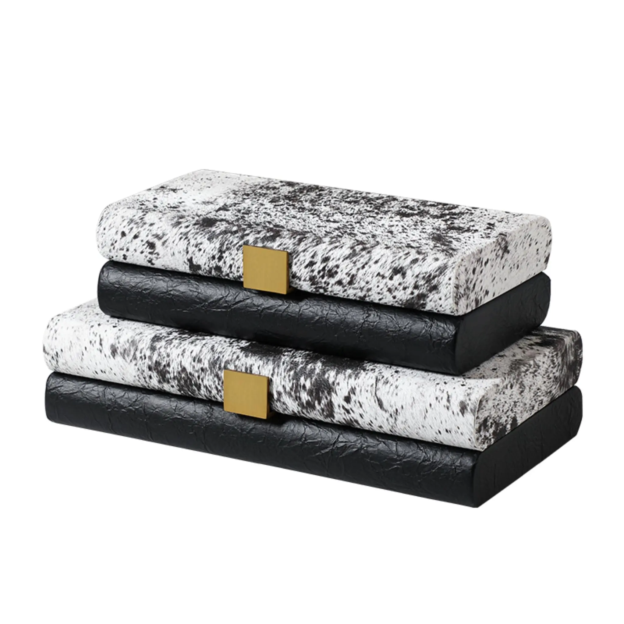 BLACK WOOL PATTERN BOX B