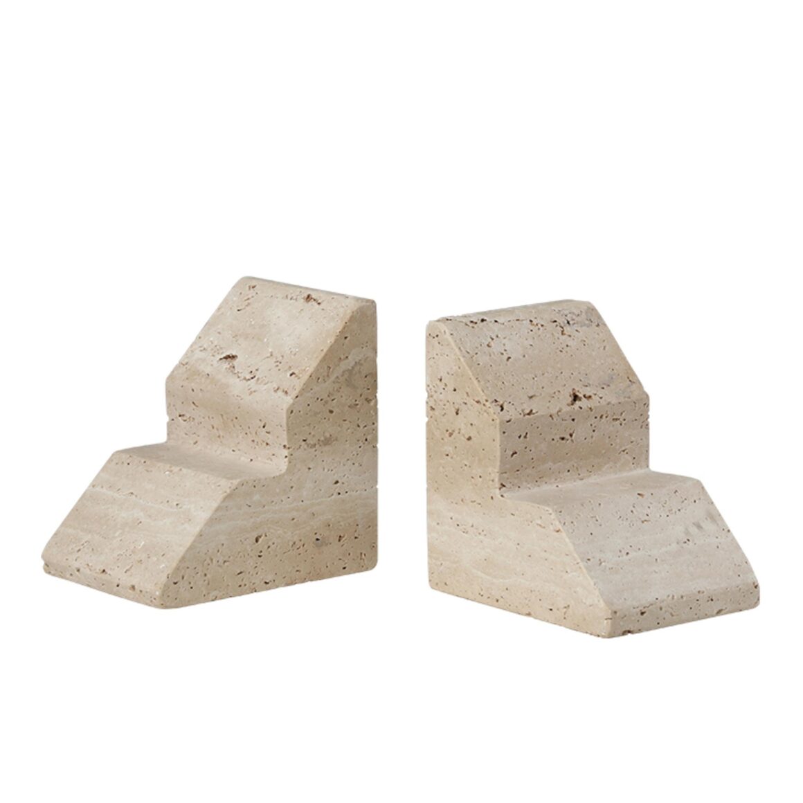 TRIANGLE STONE BOOKEND YELLOW