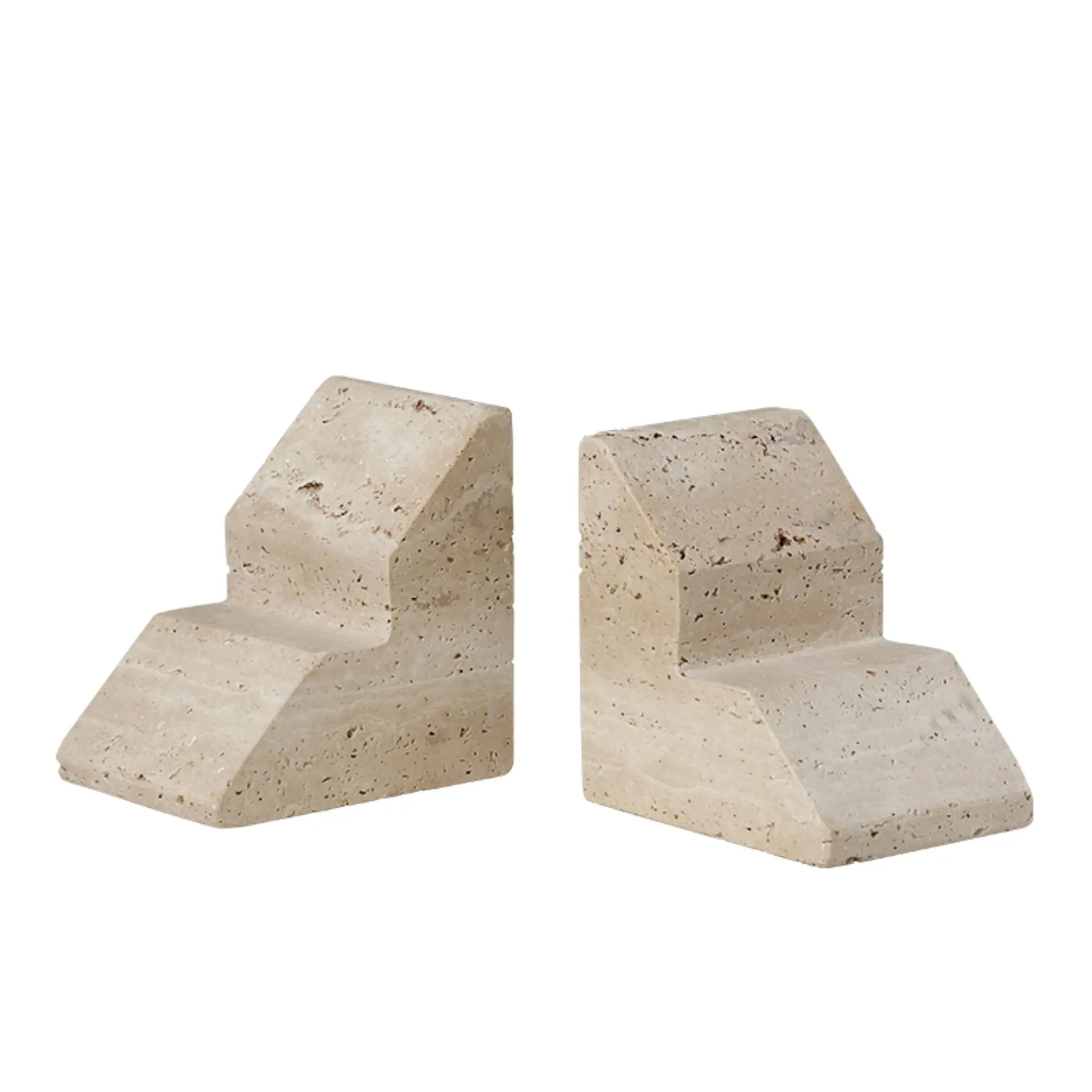 TRIANGLE STONE BOOKEND YELLOW