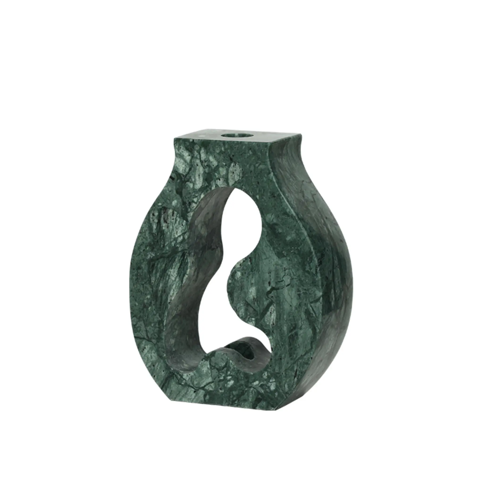 GREEN STONE HOLLOW BOTTLE