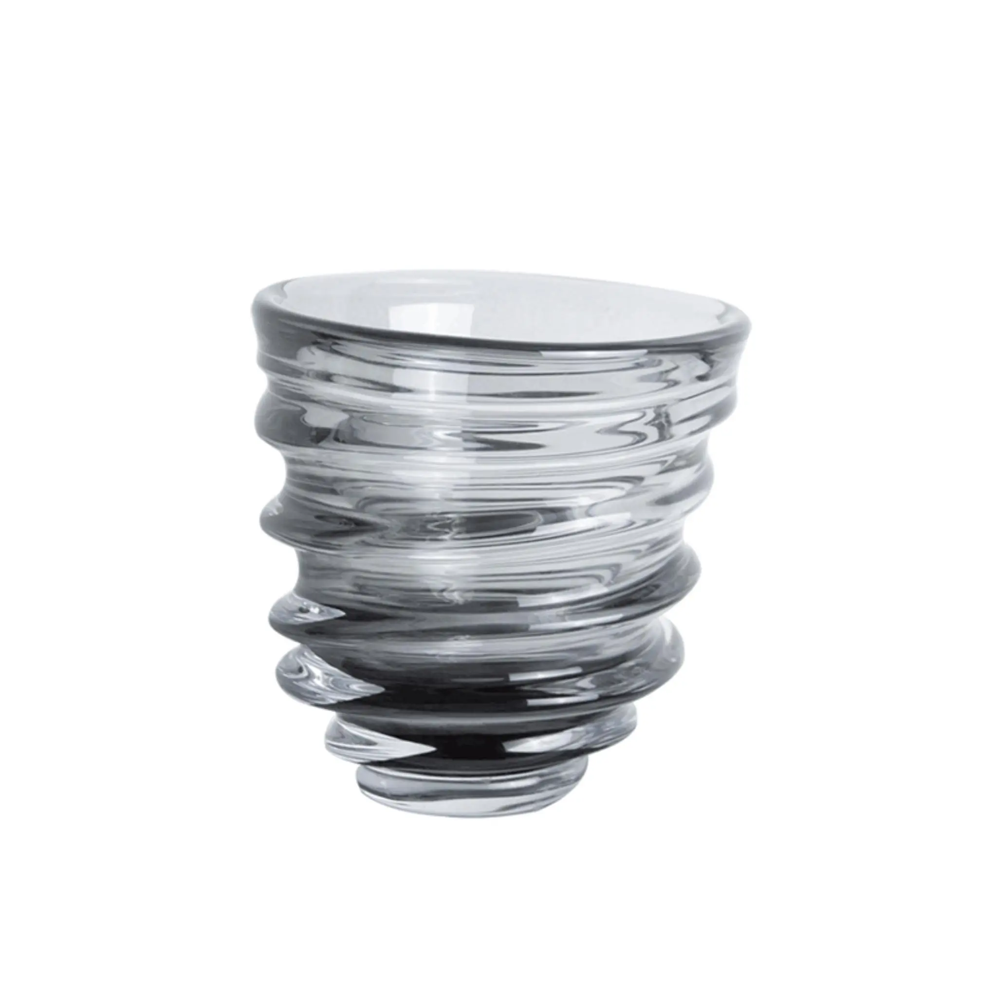 GREY CIRCLE GLASS VASE-B