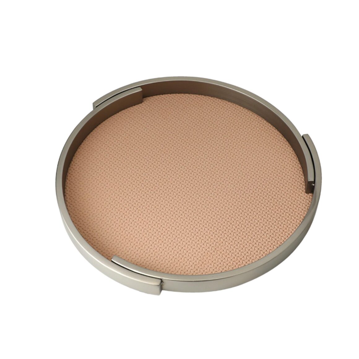 ROUND LEATHER TRAY B