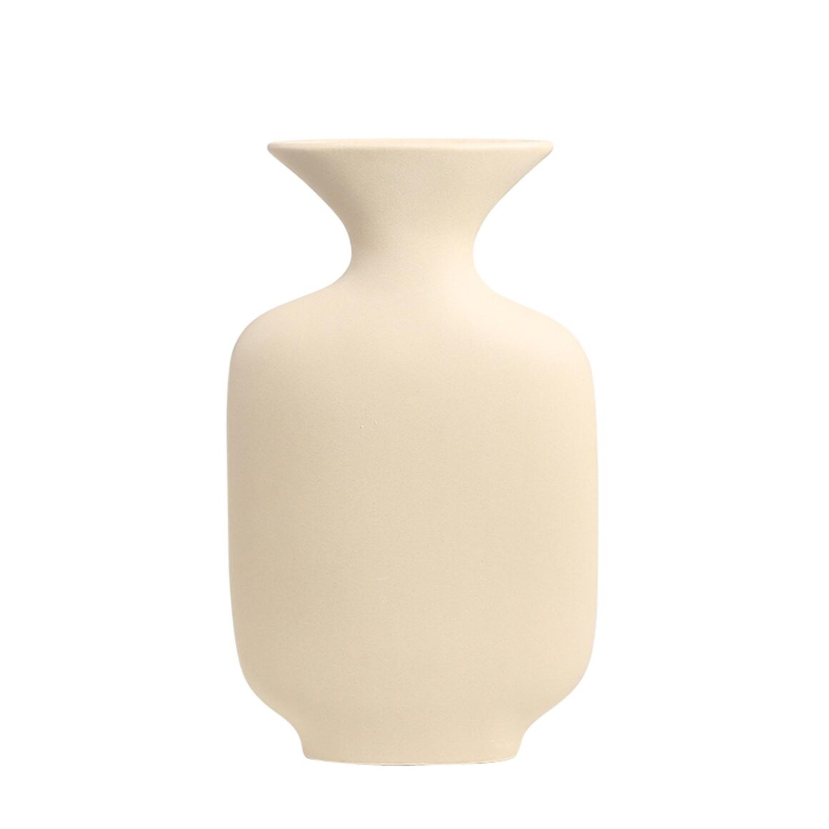 TAPERED VASE WITH FLAT MOUTH