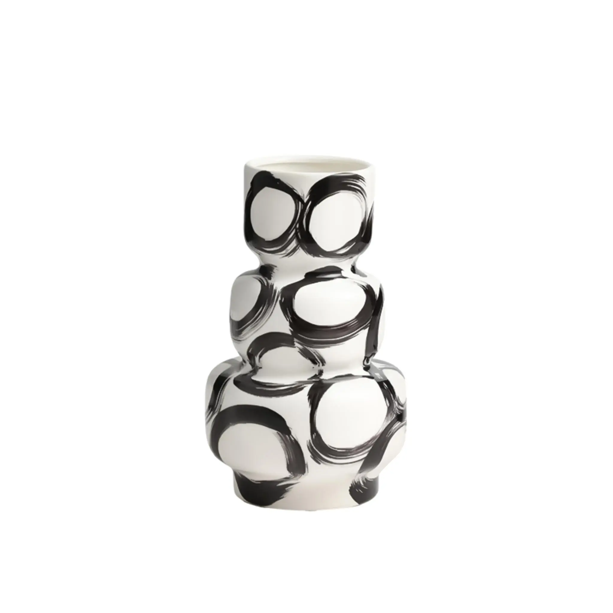 INK CIRCLE LAYERED VASE B