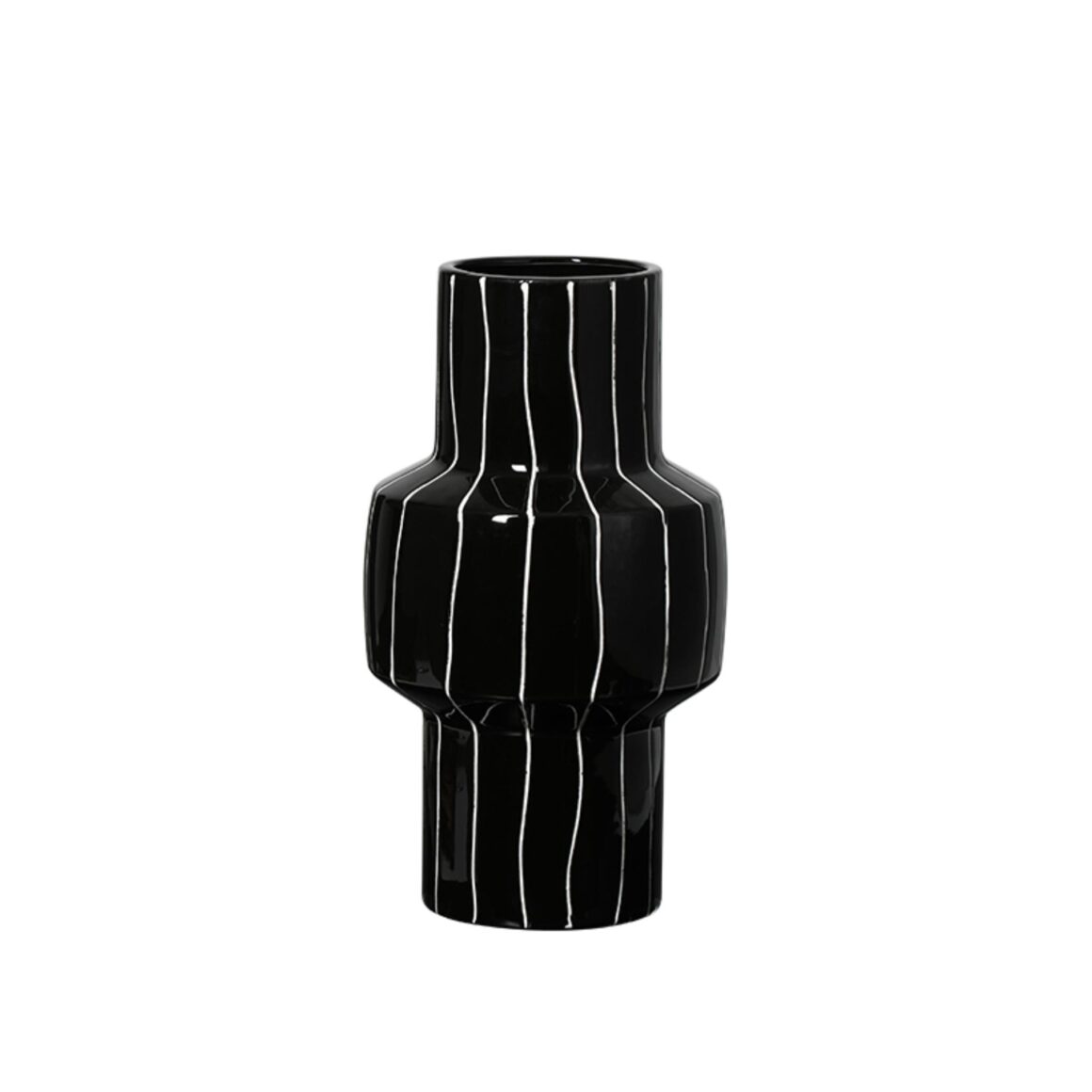 THIN LINE VASE BLACK B