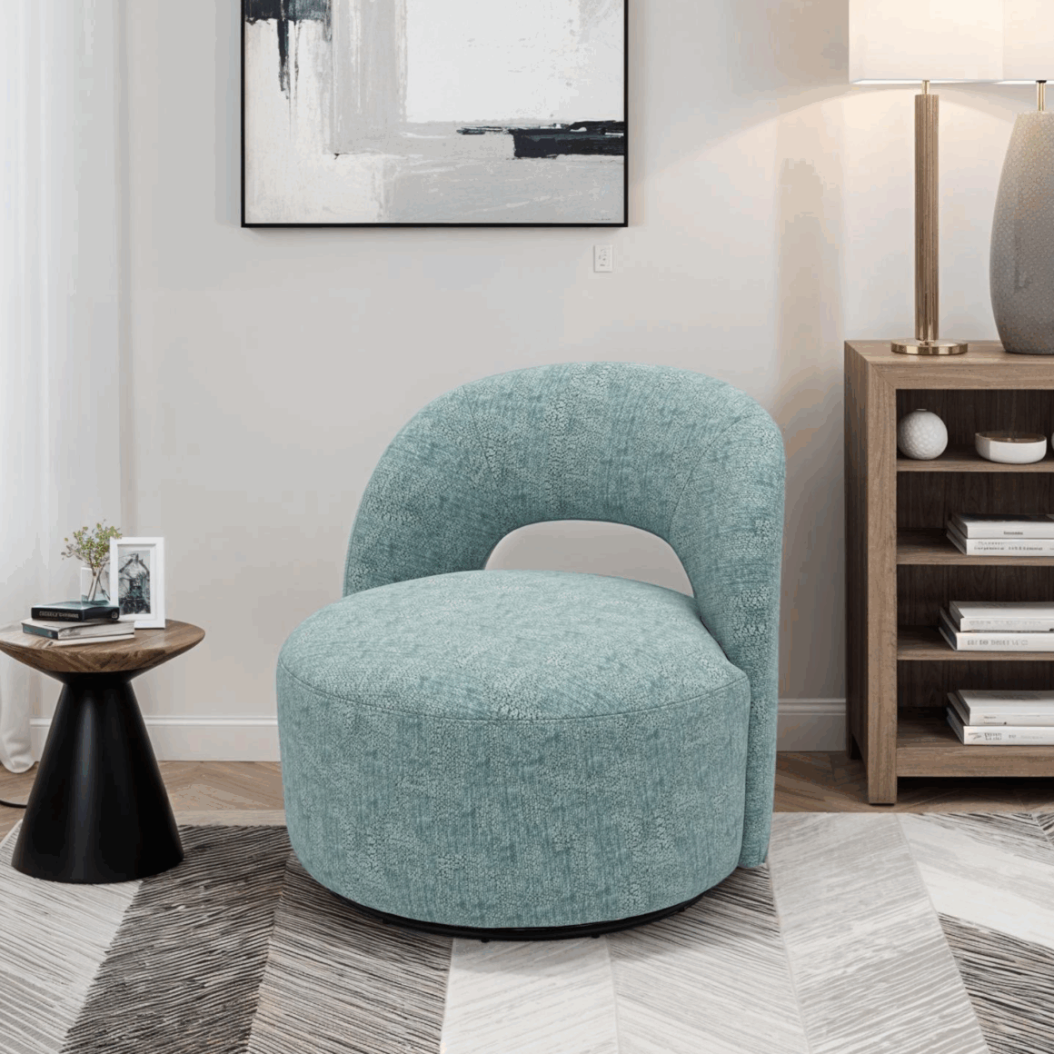 ROCKRIDER Light Blue Modern Chair
