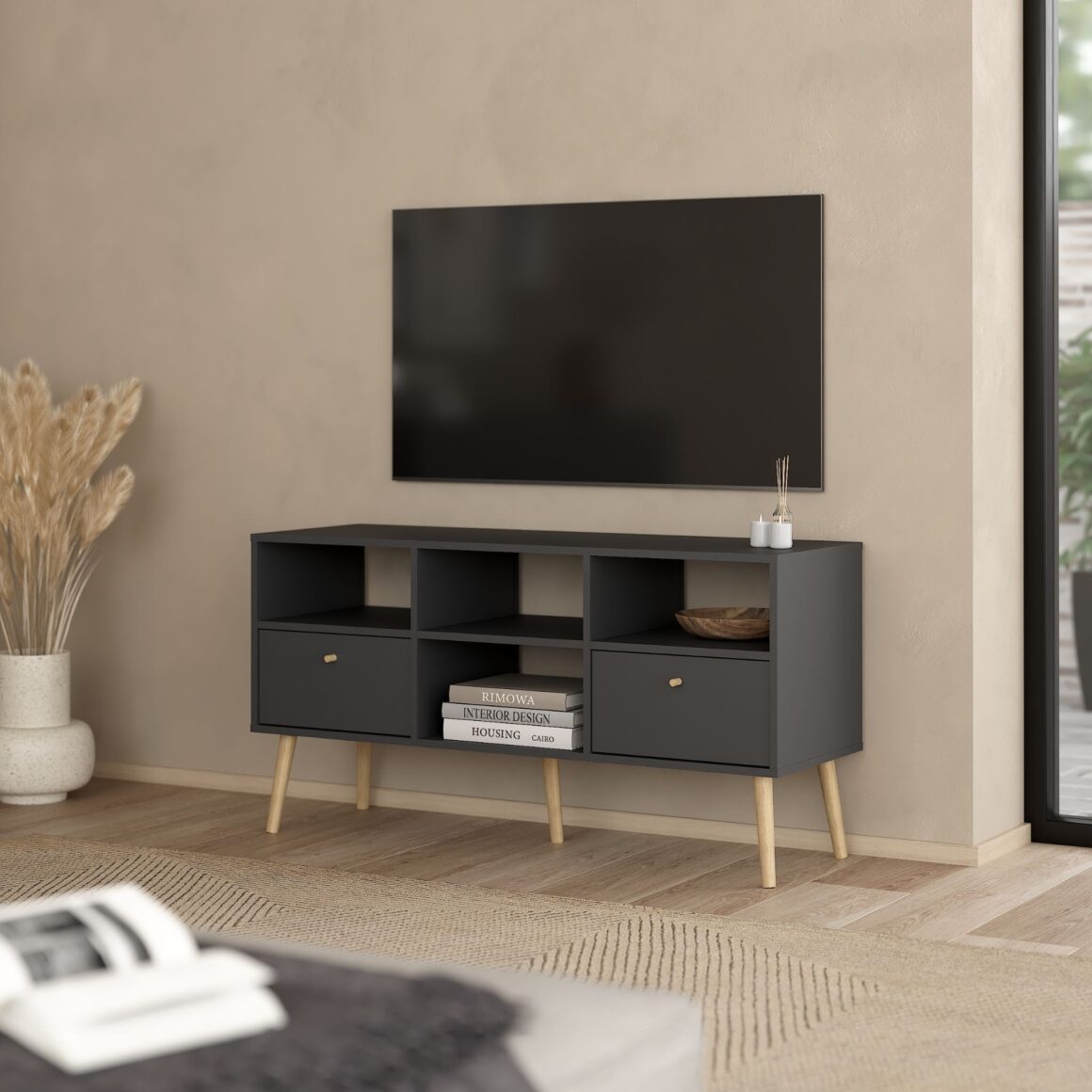BODO Matte Grey TV Stand