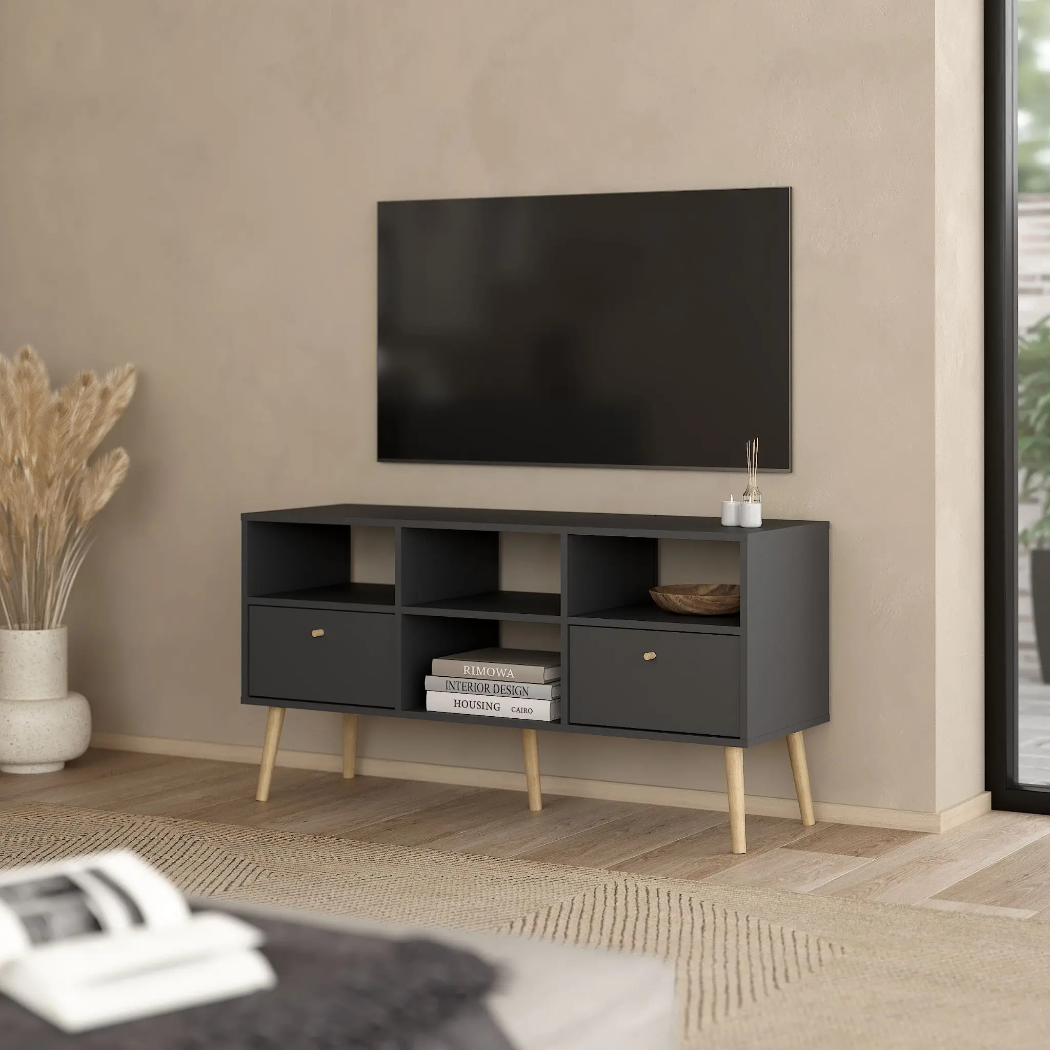 BODO Matte Grey TV Stand