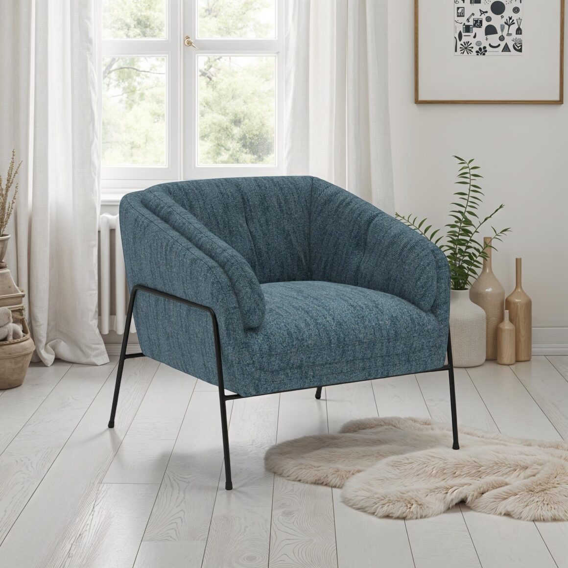 VELUTE Blue Armchair