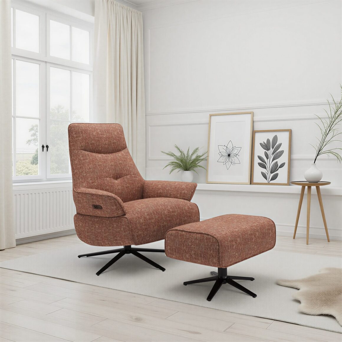 ADORINI Electric Recliner with USB & Type-C ports