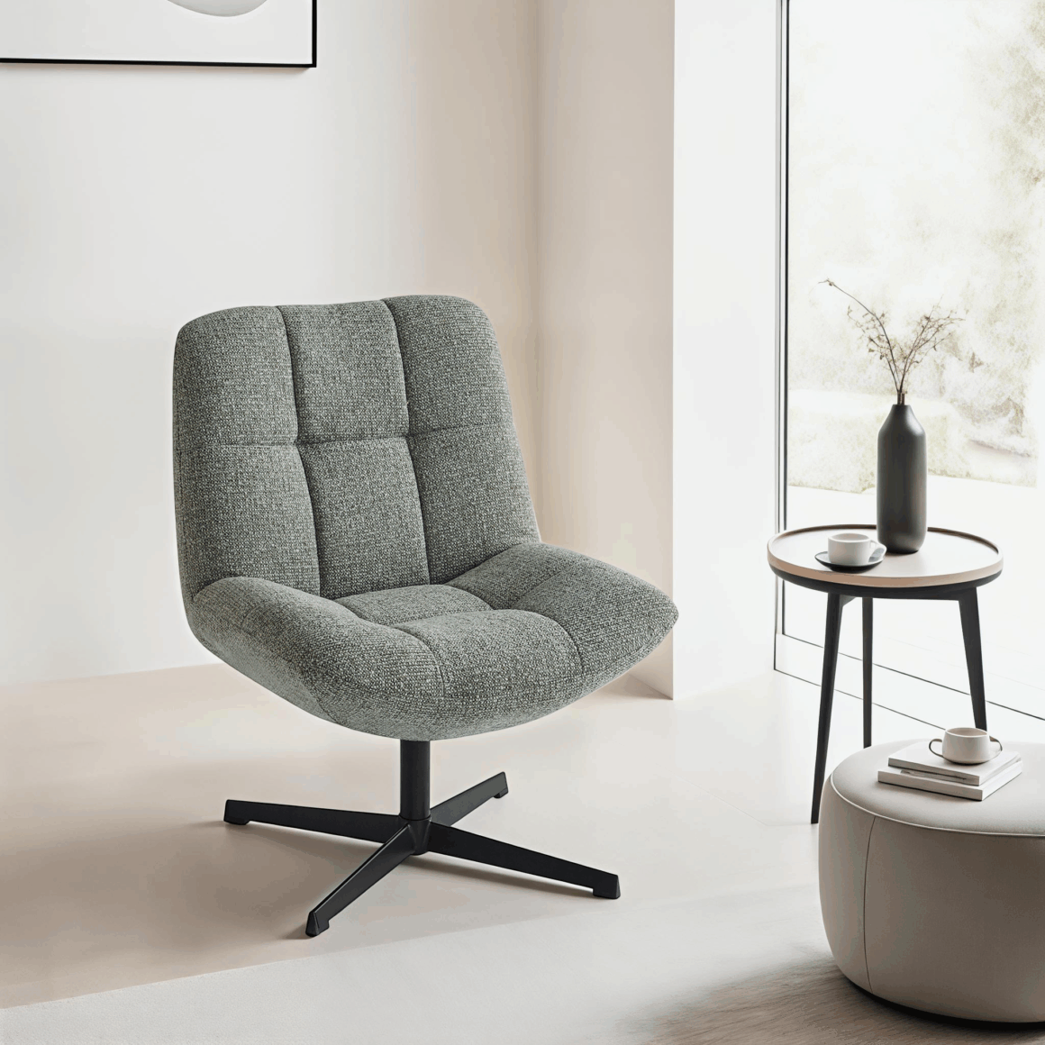 PARISAN Olive Green Modern Chair
