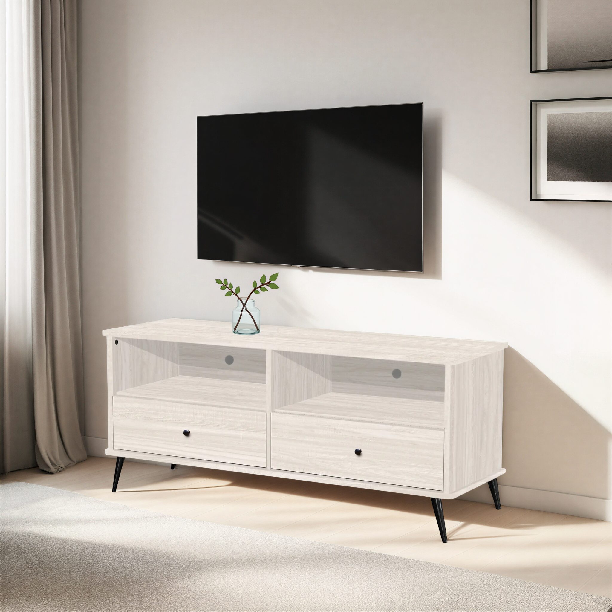 FURNELLO Light Oak TV Unit