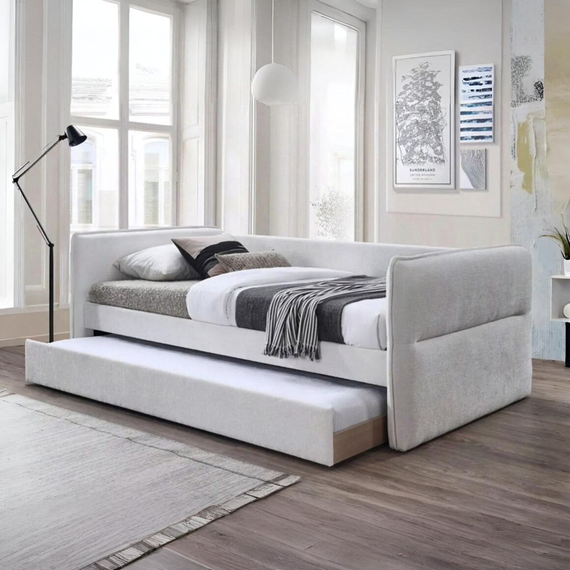 CUKIE Bed with Pull-Out Trundle
