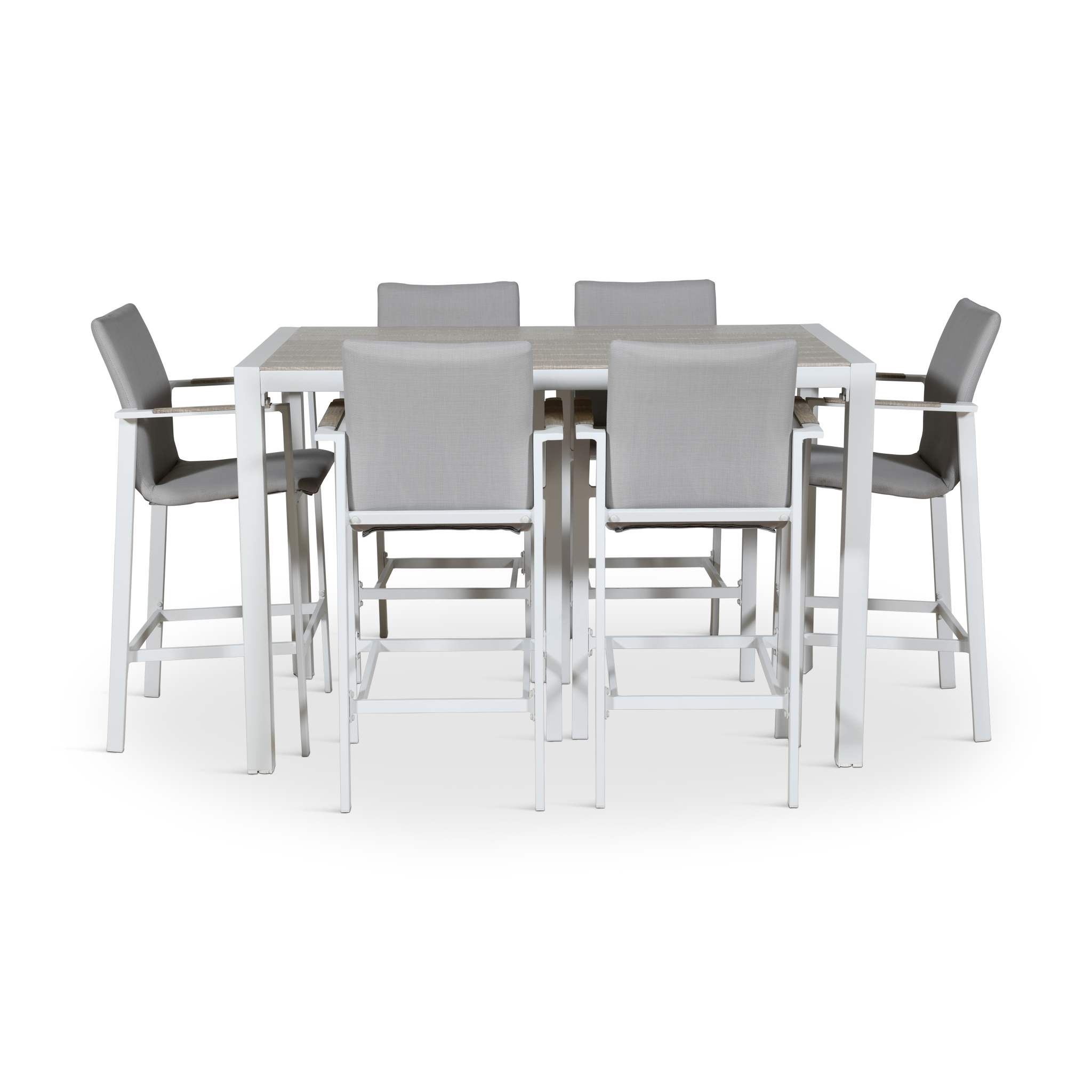 ISOLA Counter Height Dining Set -Light Grey