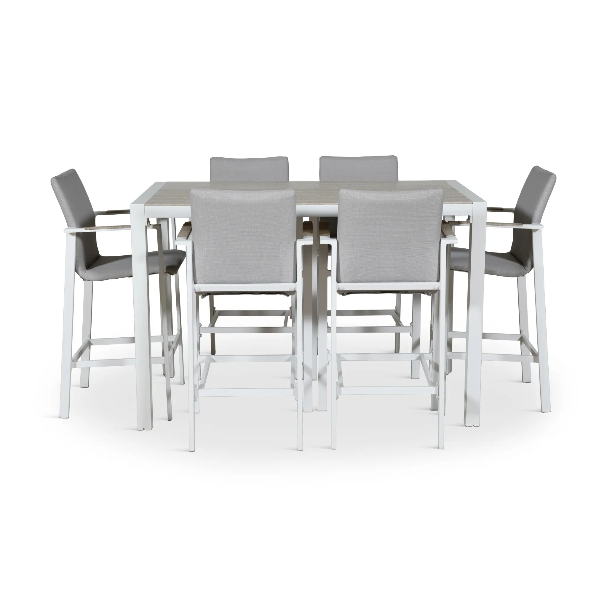 ISOLA Counter Height Dining Set -Light Grey