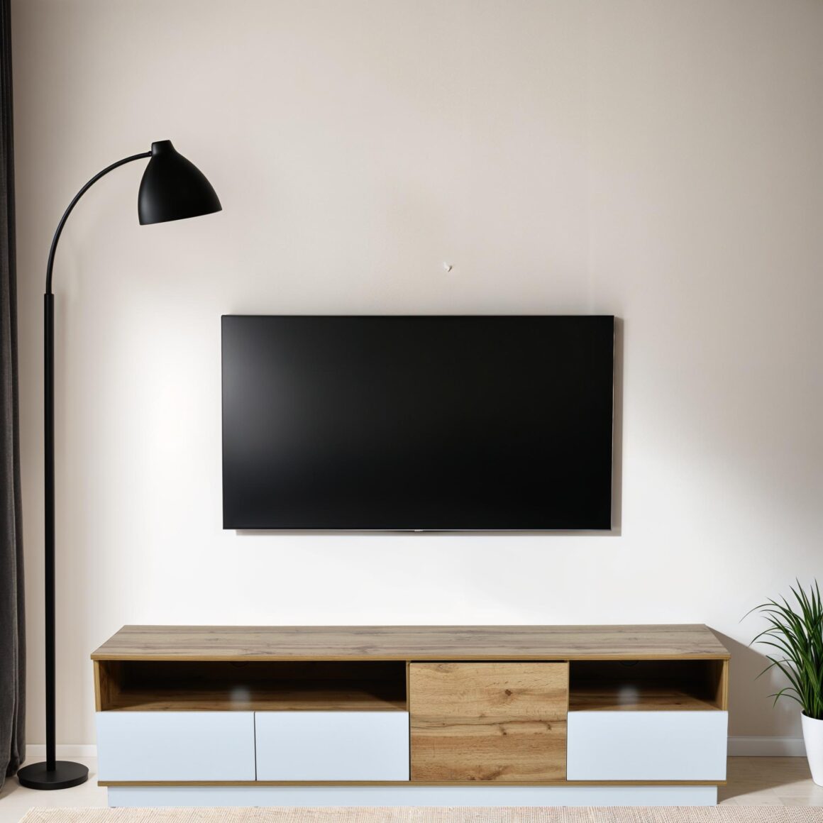 ONLIVE Wotan Oak Finish TV Unit