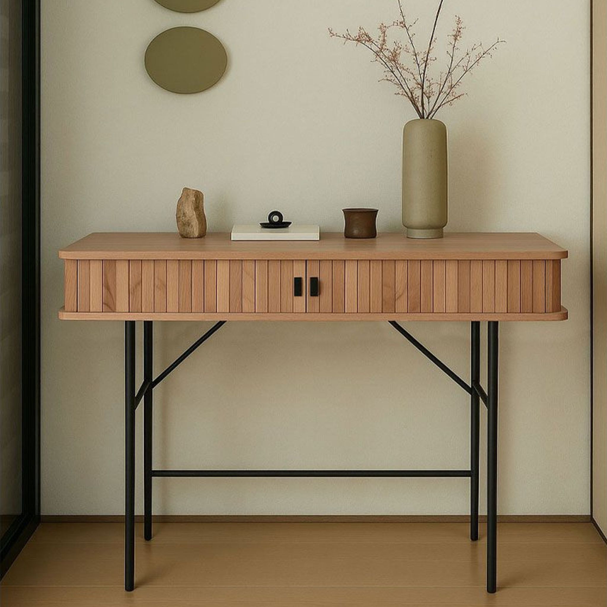 ROLLING Engineered Wood Console
