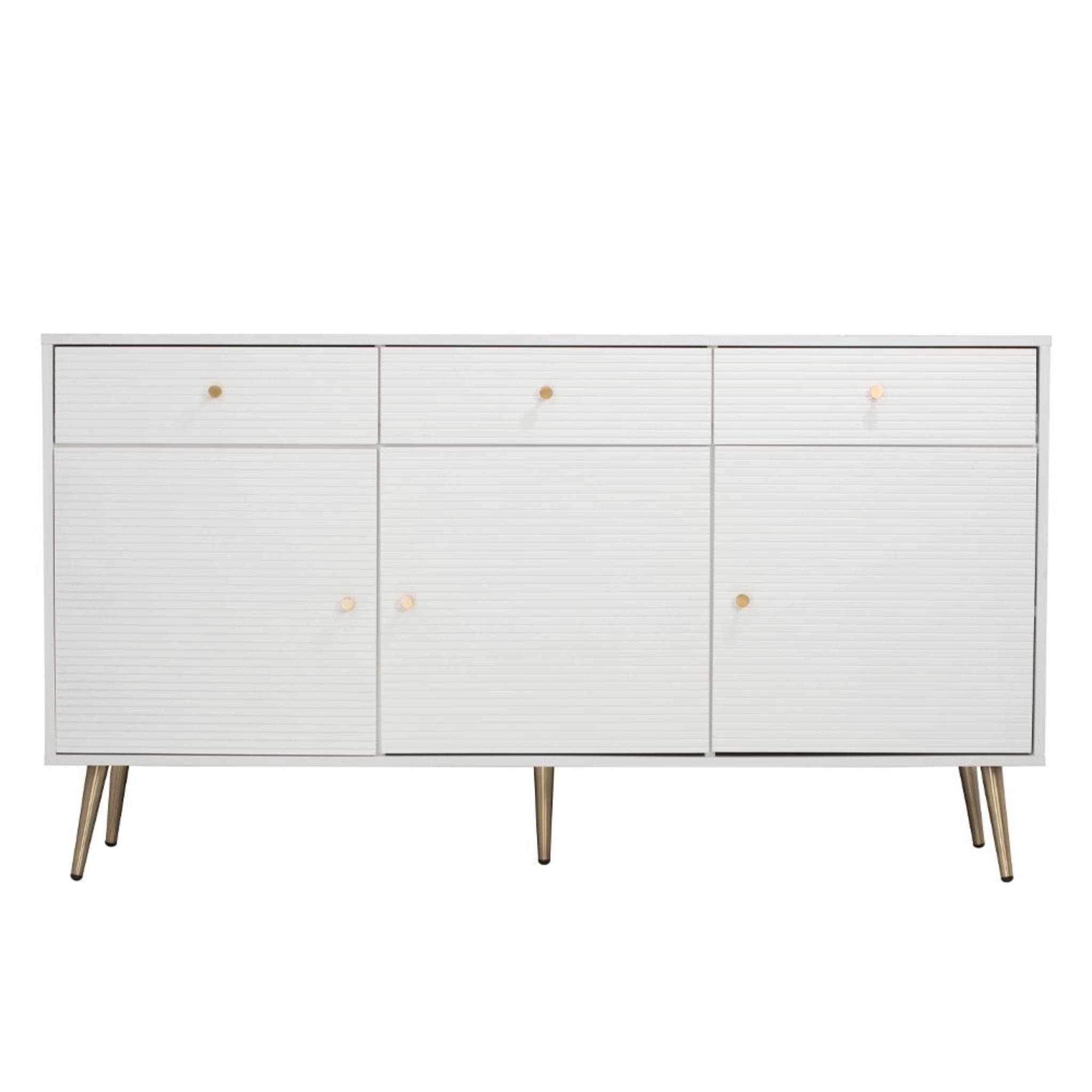 ZIZEL Engineered Wood Gold Buffet