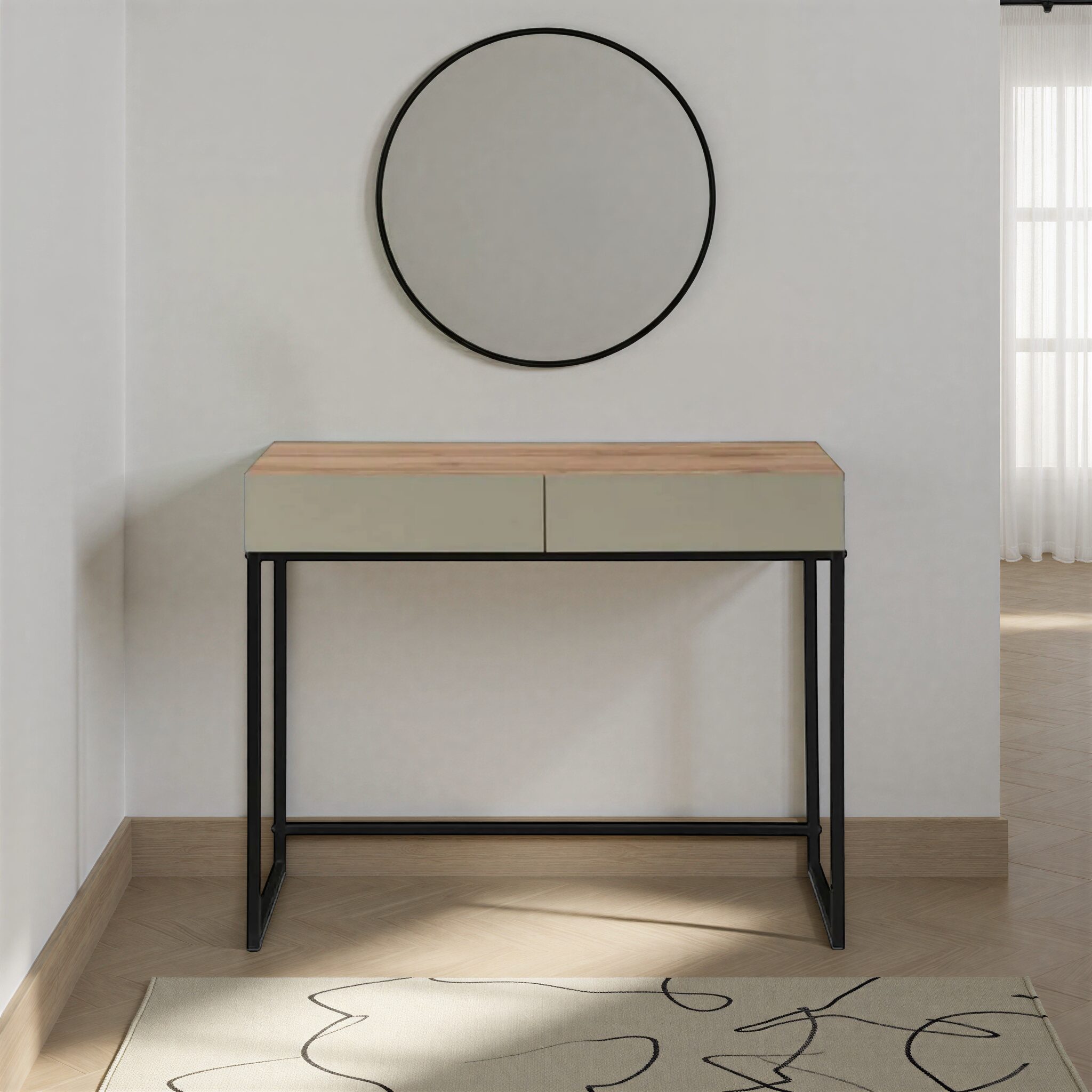 VERDE Mint Melamine Console