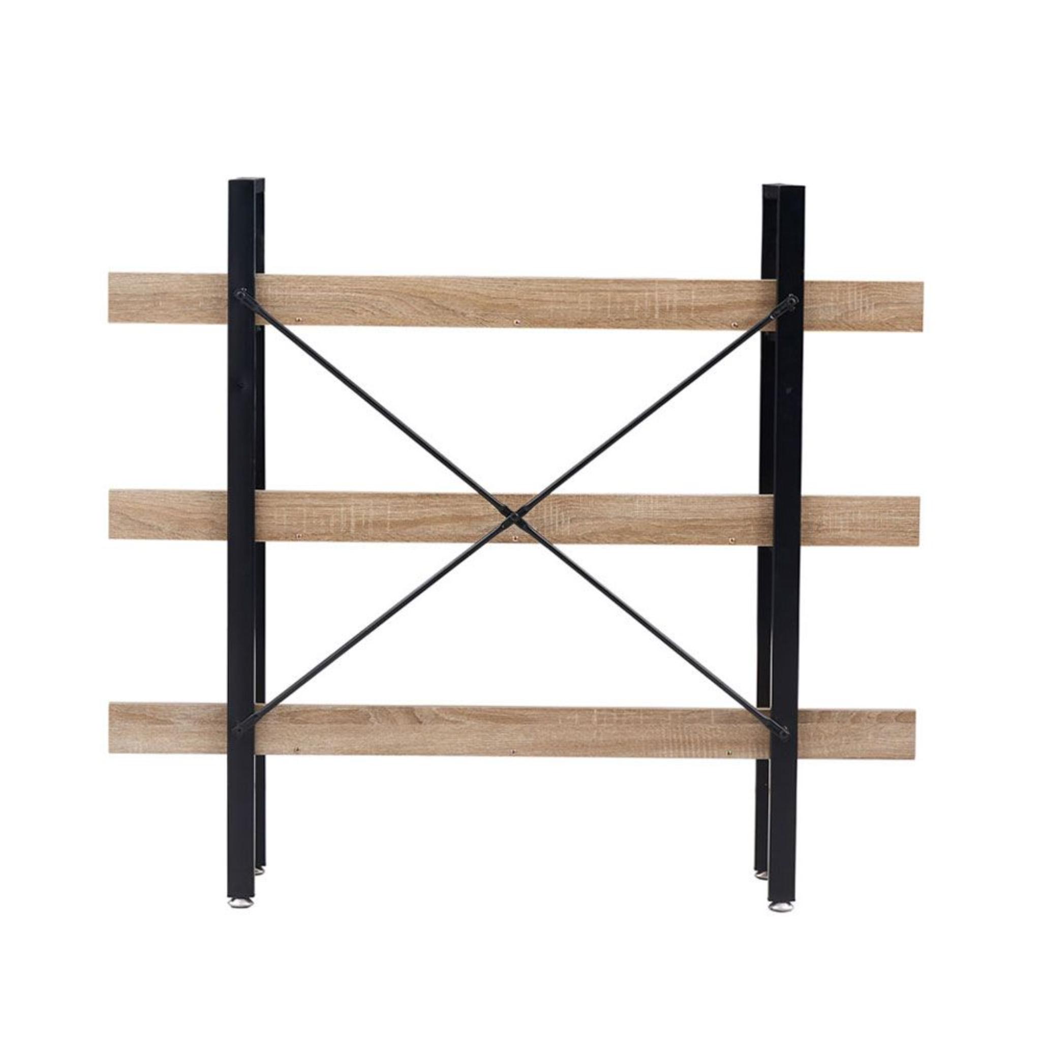 HORIZON Engineered Wood Black Book Case