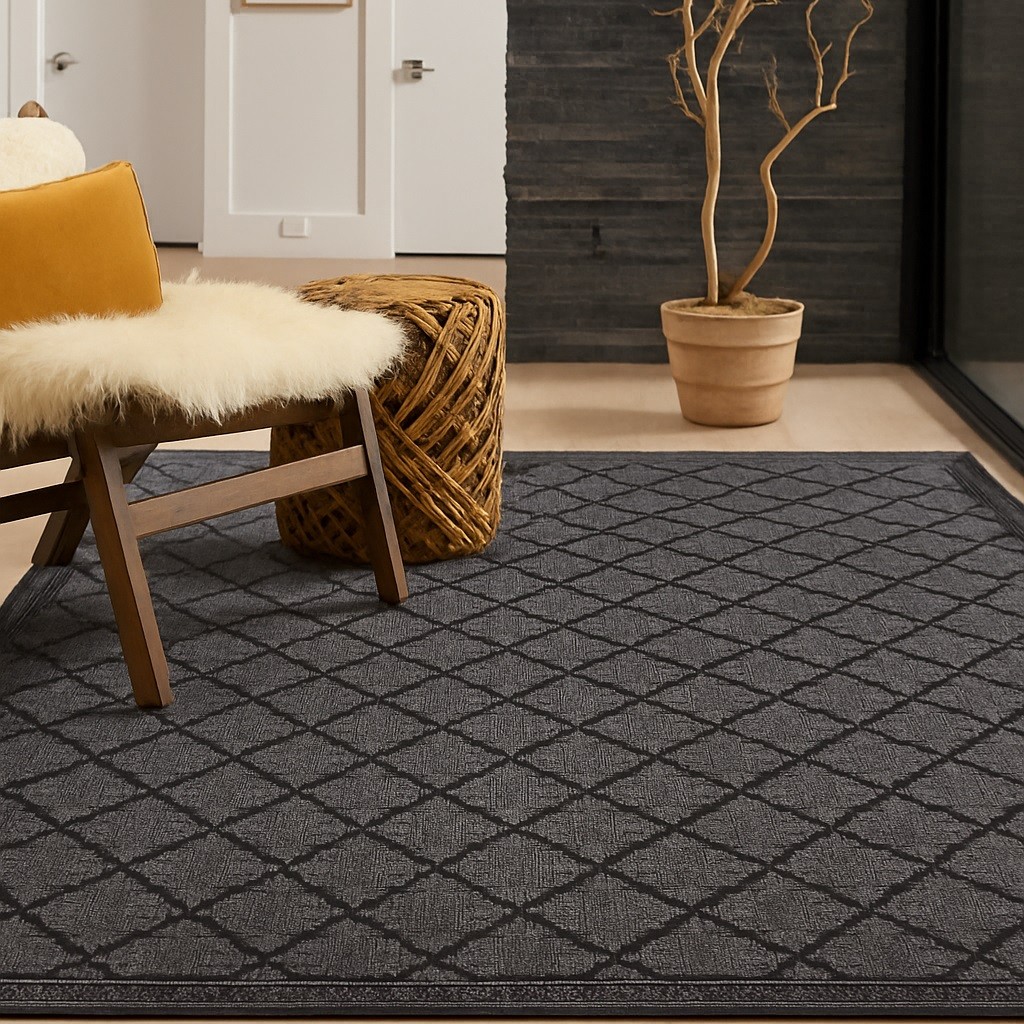 COUNTRY CARPET 200X285 9992DM BLACK