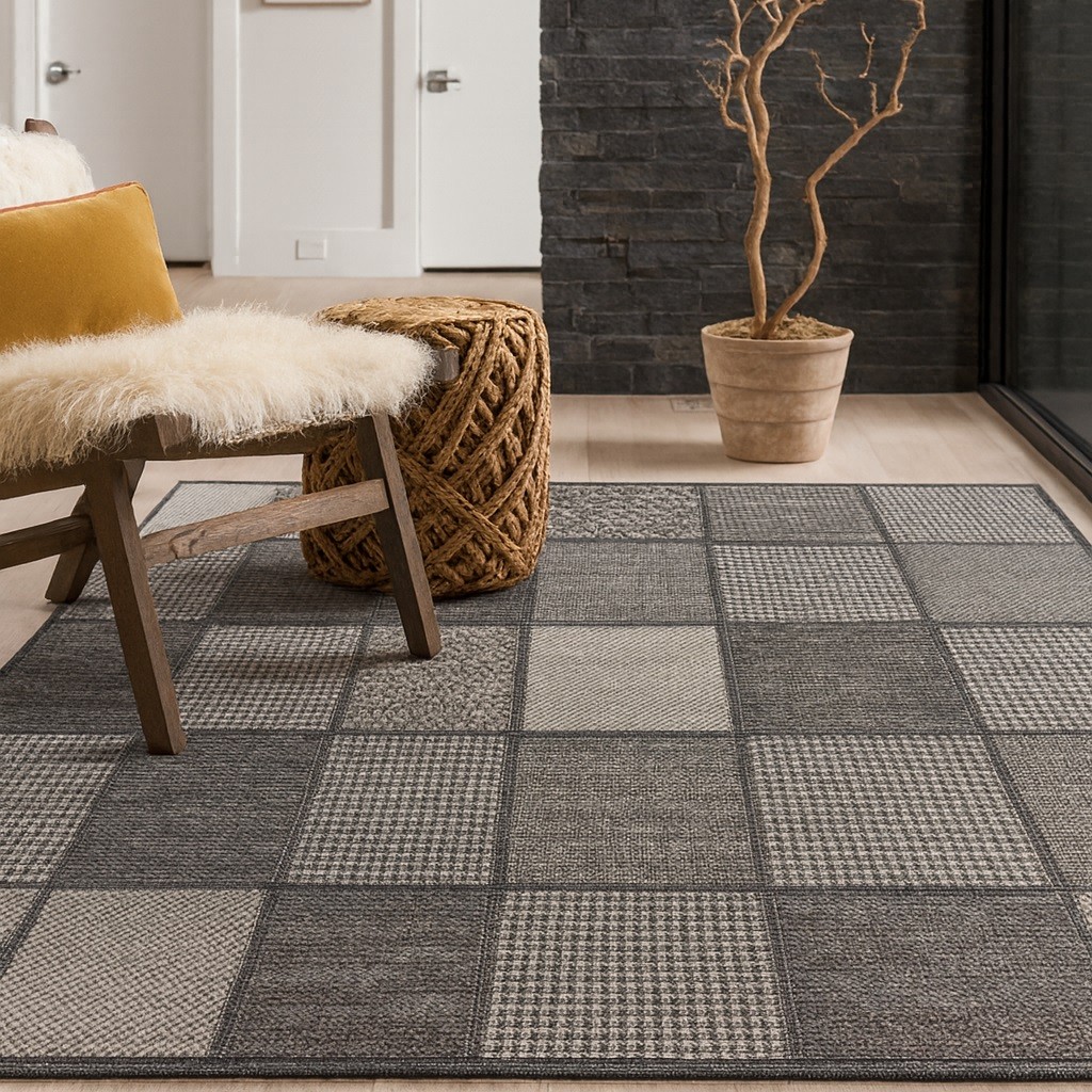 COUNTRY CARPET 133X190 85G GREY