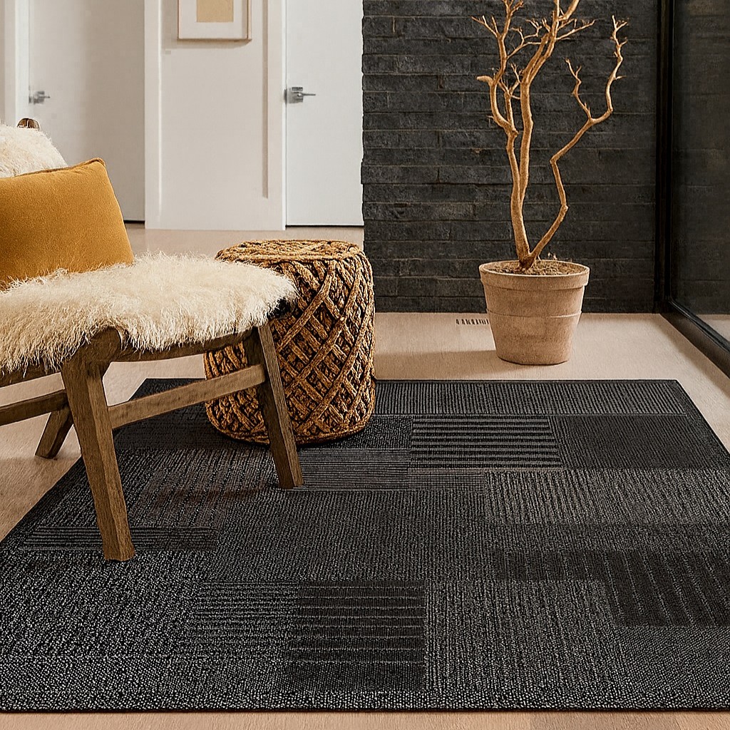 COUNTRY CARPET 160X235 706DM BLACK