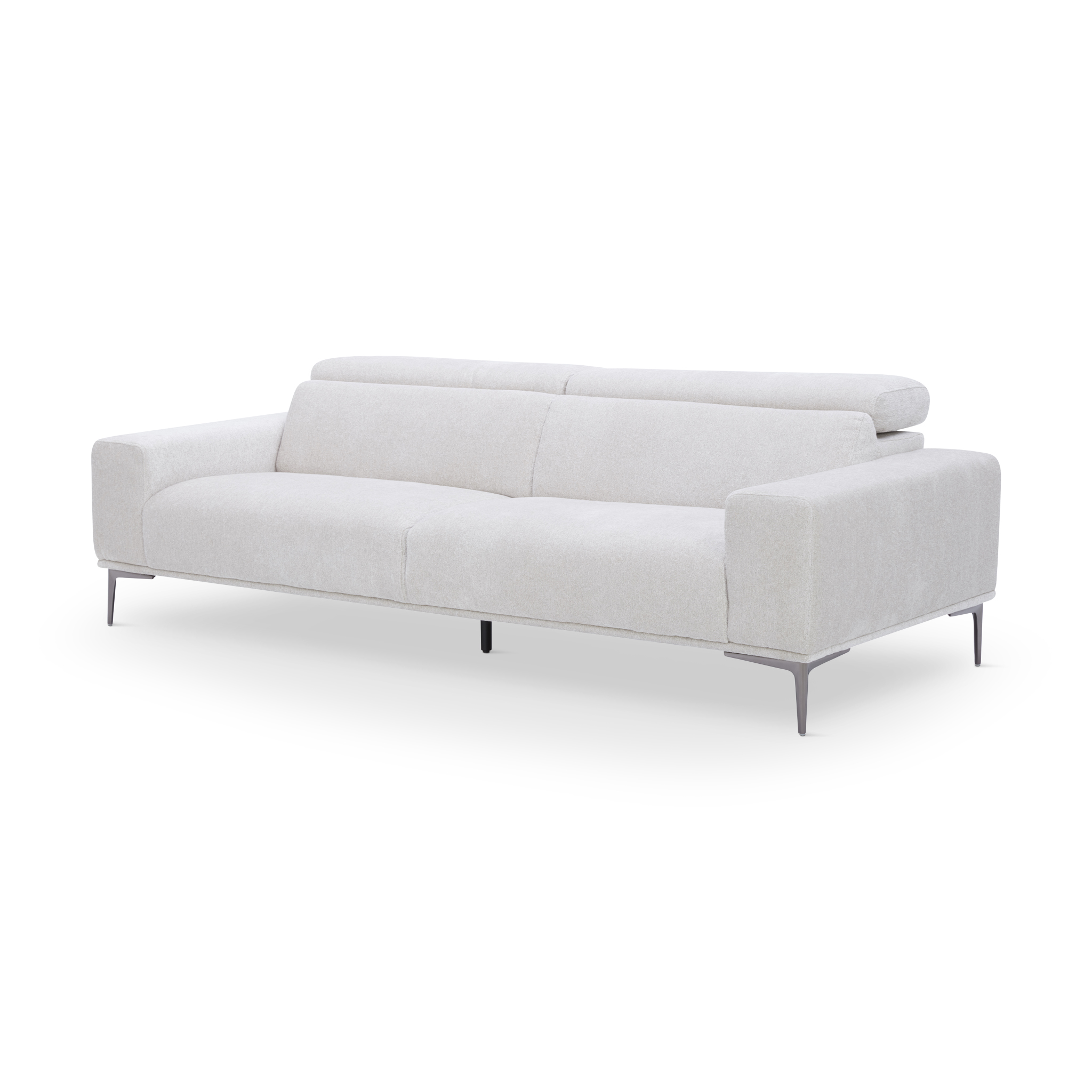 RESTUM Beige Fabric 4-Seater Sofa