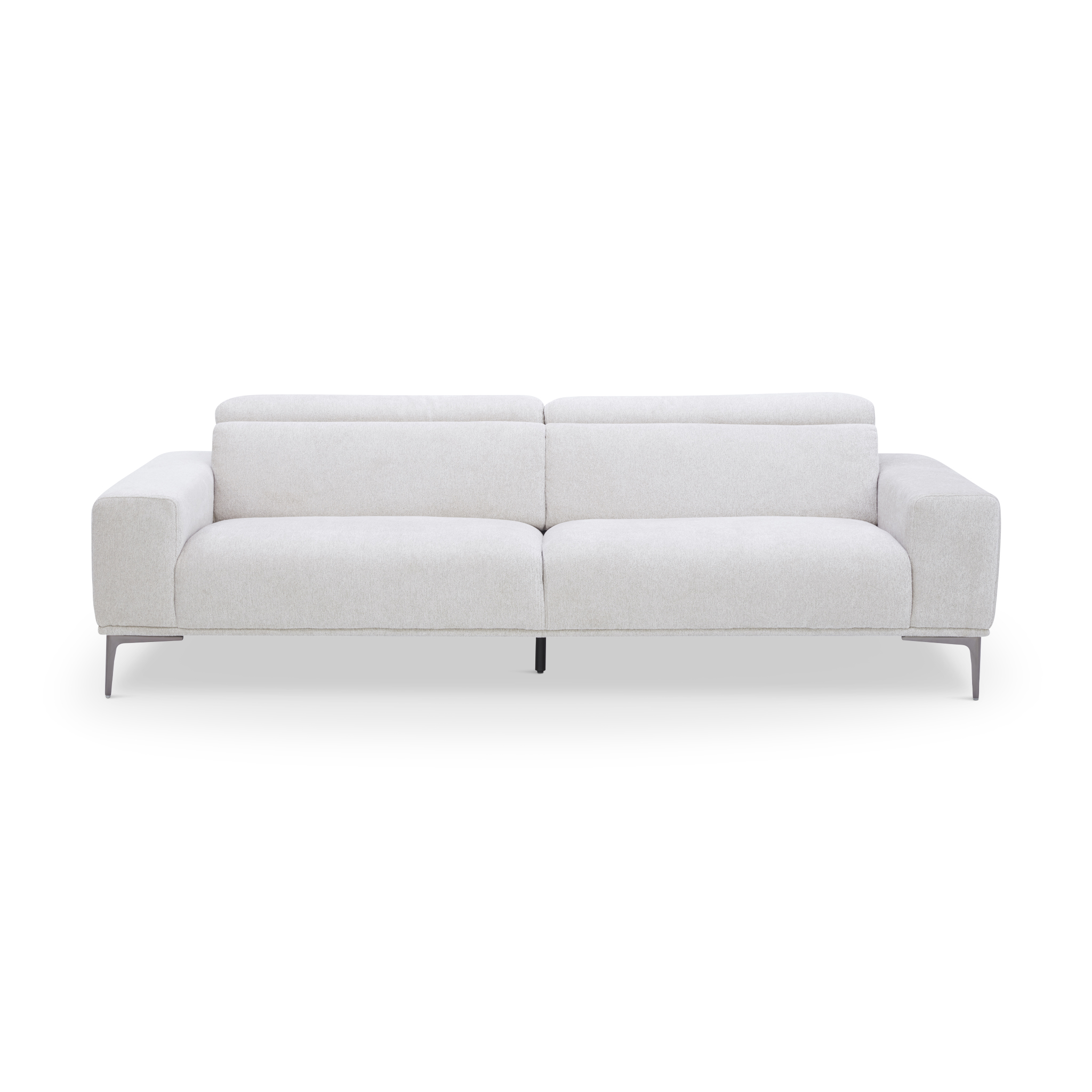 RESTUM Beige Fabric 4-Seater Sofa