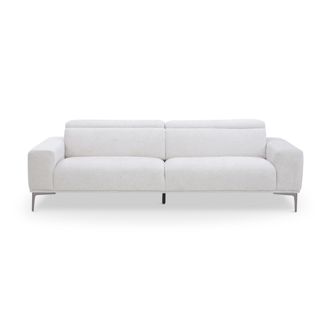 RESTUM Beige Fabric 4-Seater Sofa