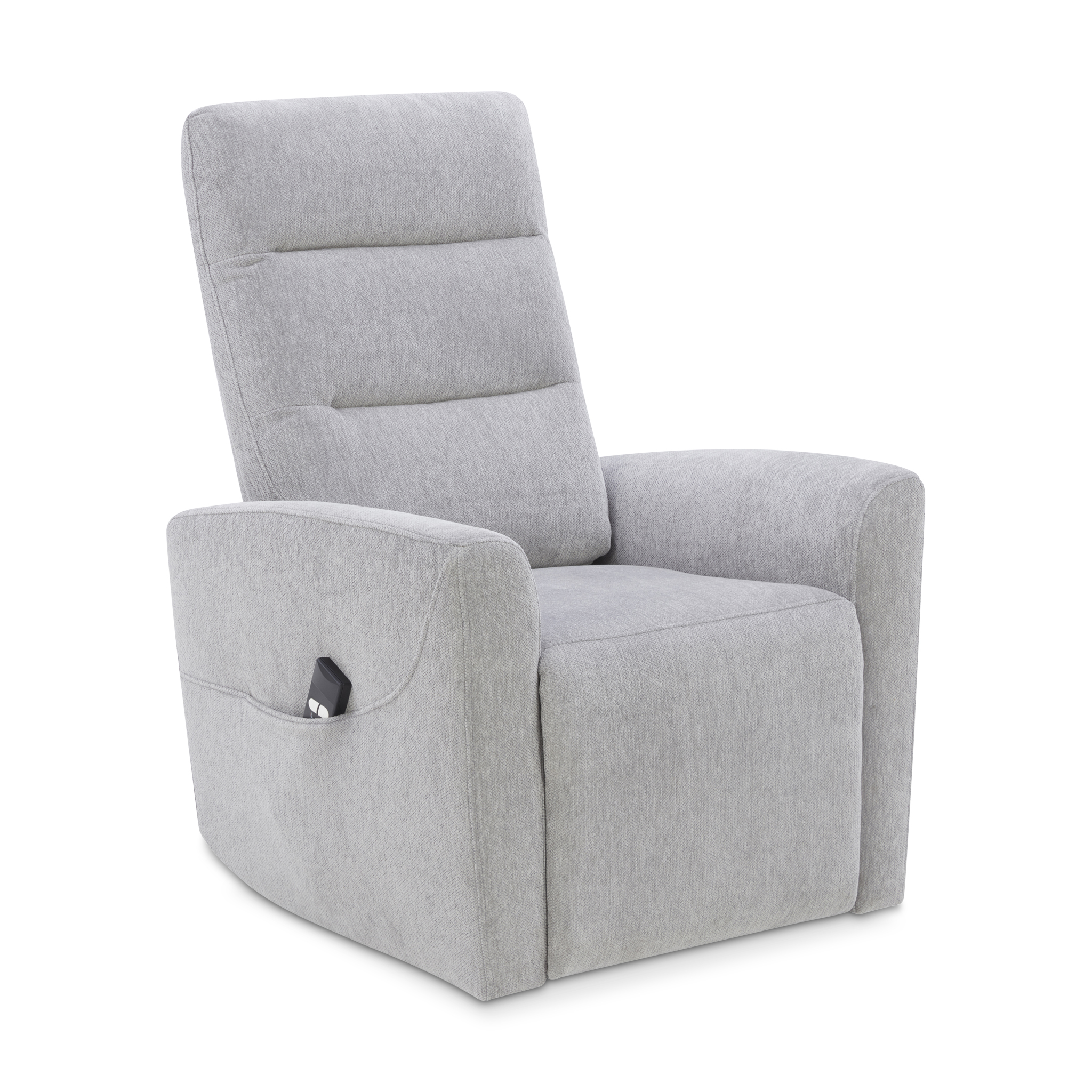 MYLENE Grey Fabric 1-Seater Electric Recliner