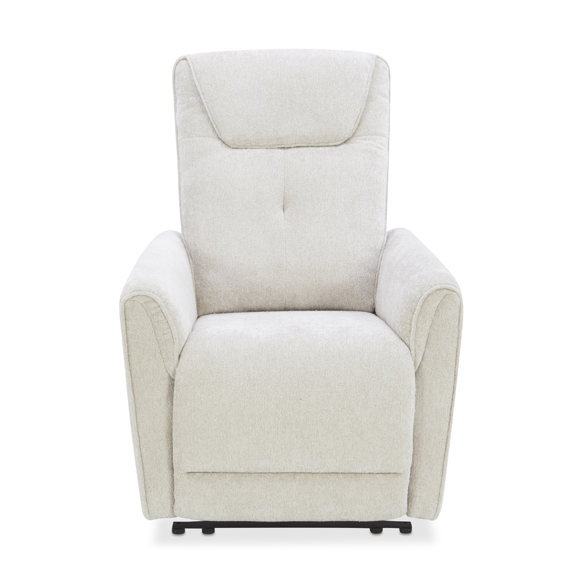 CHILLART Taupe Fabric Electric 1-Seater Recliner