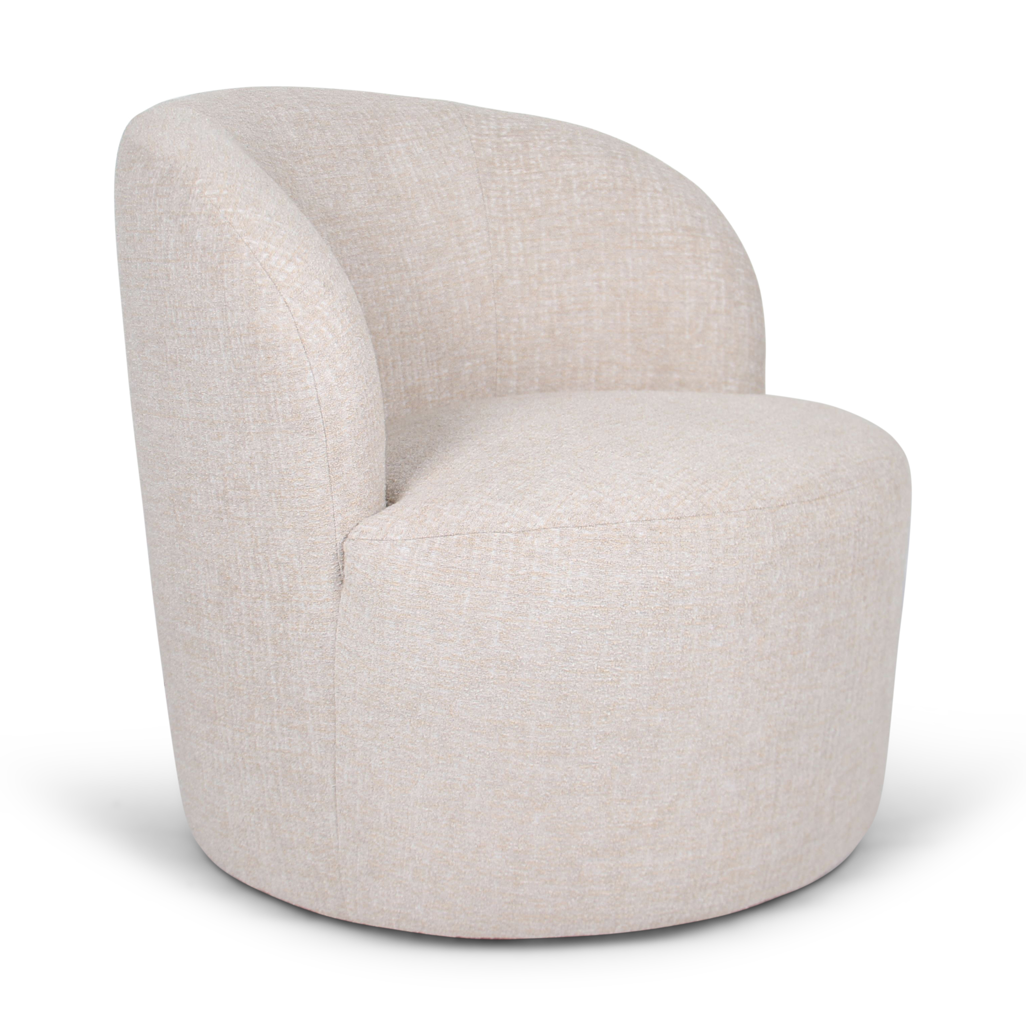 COUCHILL Beige Fabric Armchair