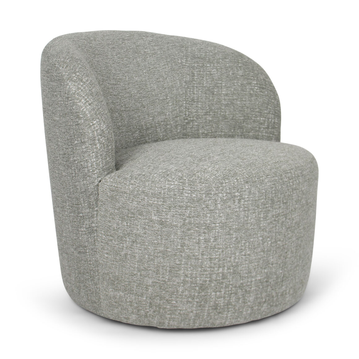 COUCHILL Khaki Grey Fabric Armchair