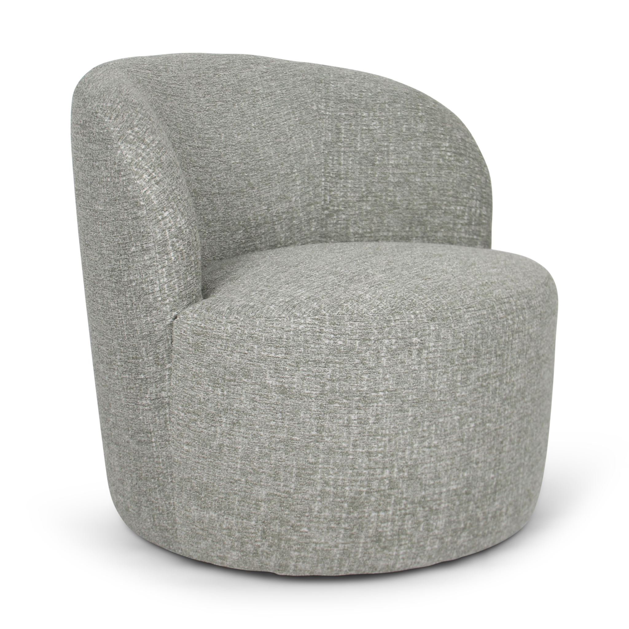 COUCHILL Khaki Fabric Armchair