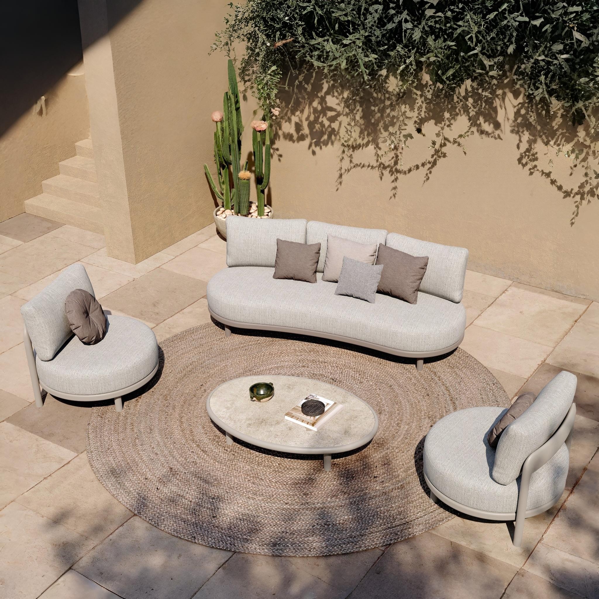 BEAN Champagne Outdoor Aluminium Lounge Set