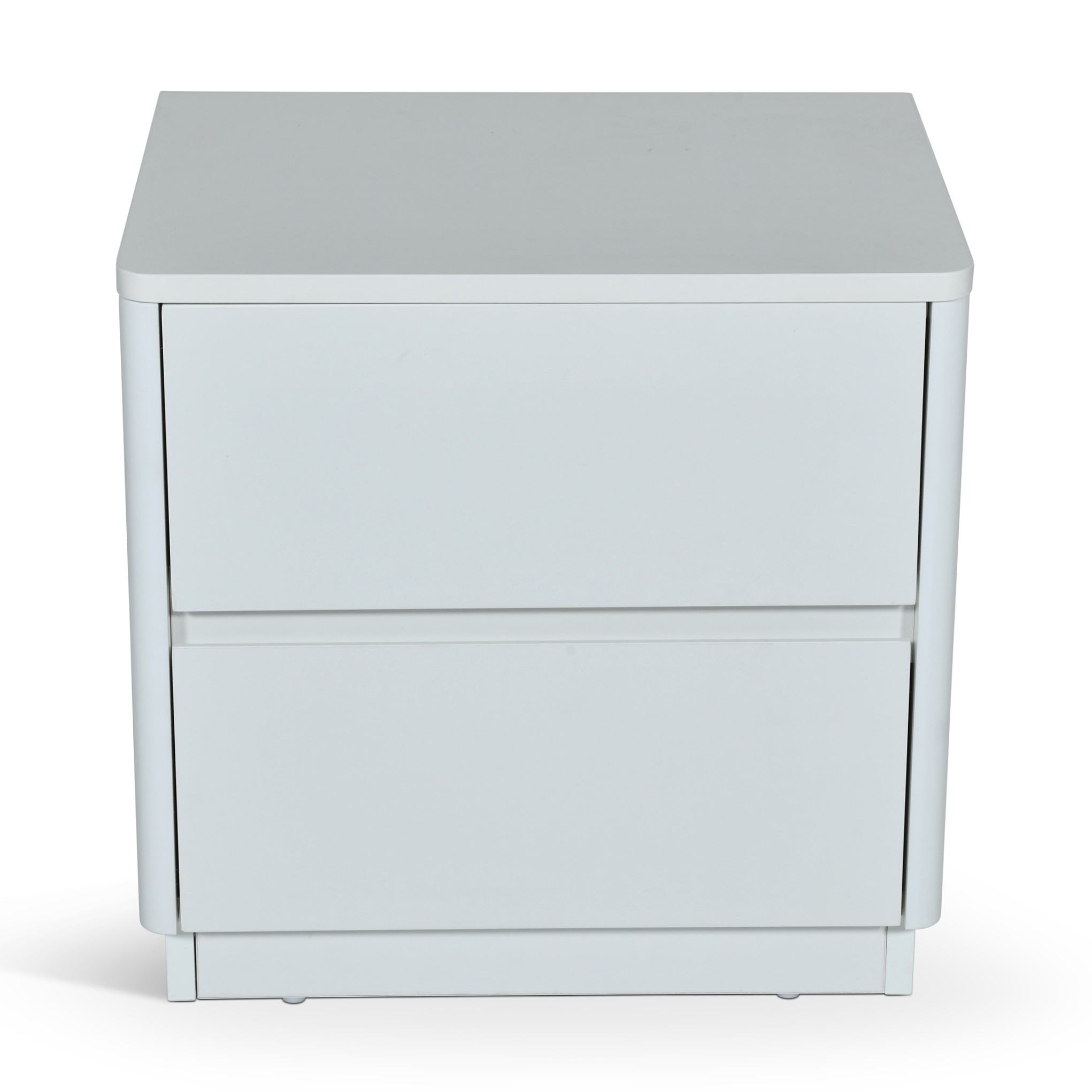 GABINOT White and Gold Night Stand