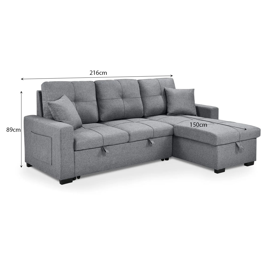 JAZA Sofa Bed with Storage