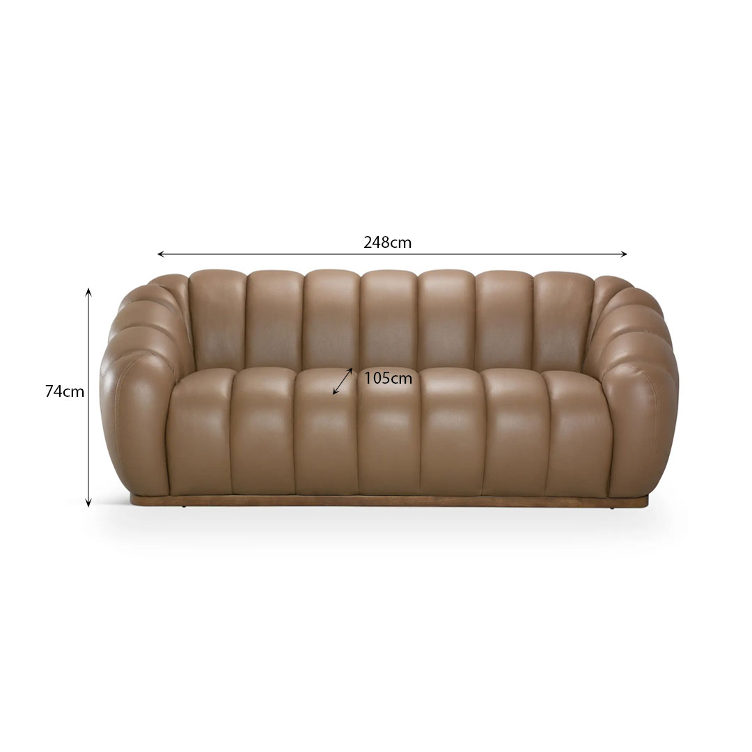 POLARY leather sofa